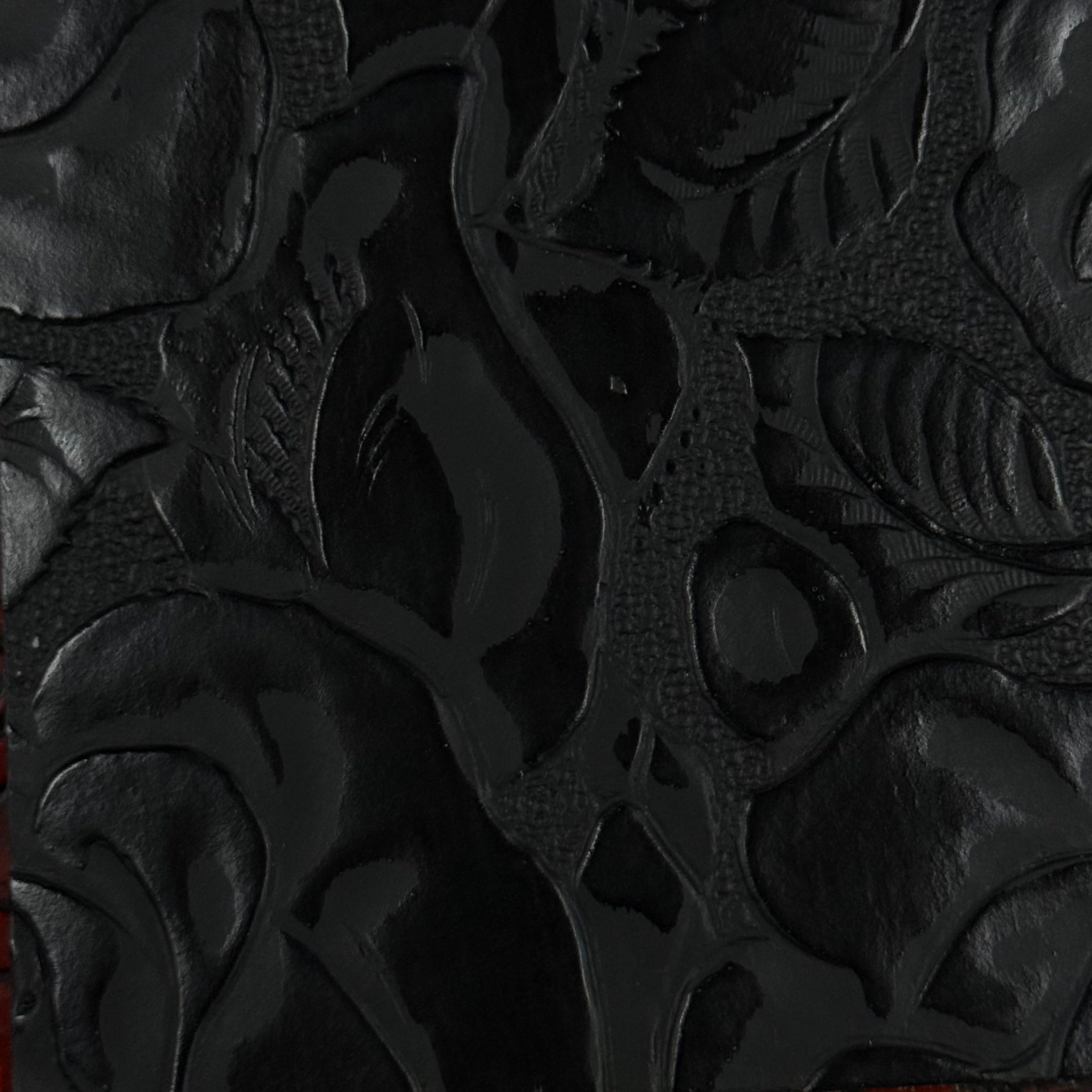 Hand-Stained Rose Floral Embossed Cow, 3 oz | 10 Colors