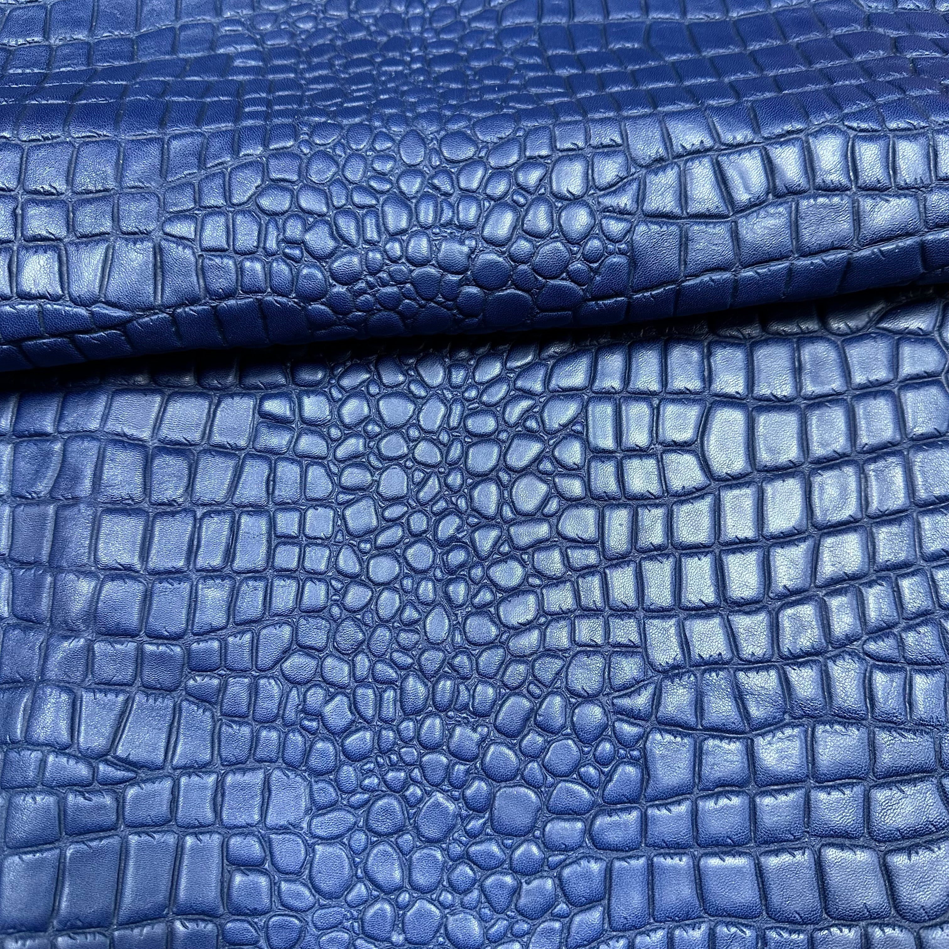 Marsh Gator Embossed Lamb - Berry Blue