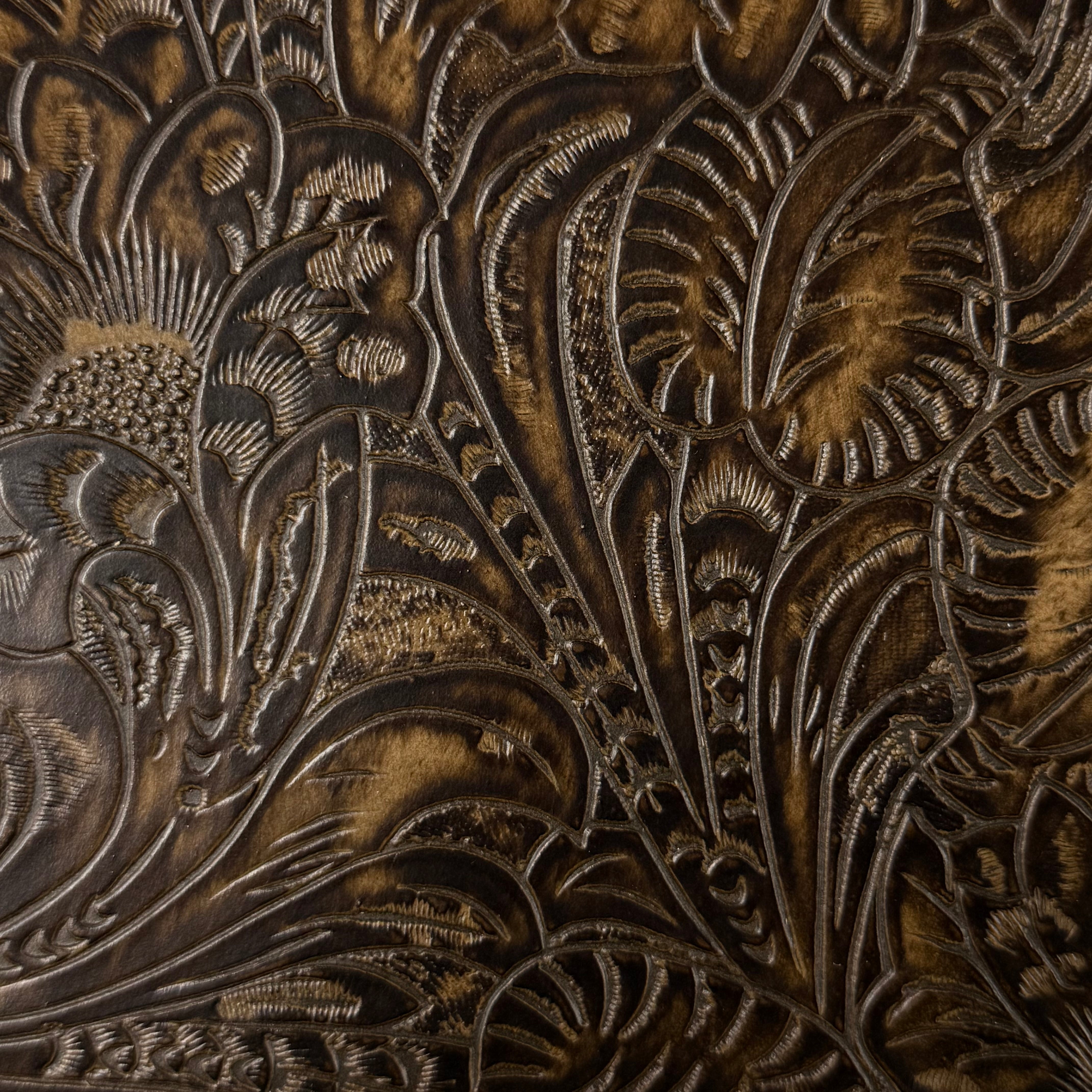 Hand-Stained Floral Embossed Cow, 3 oz | 10+ Colors