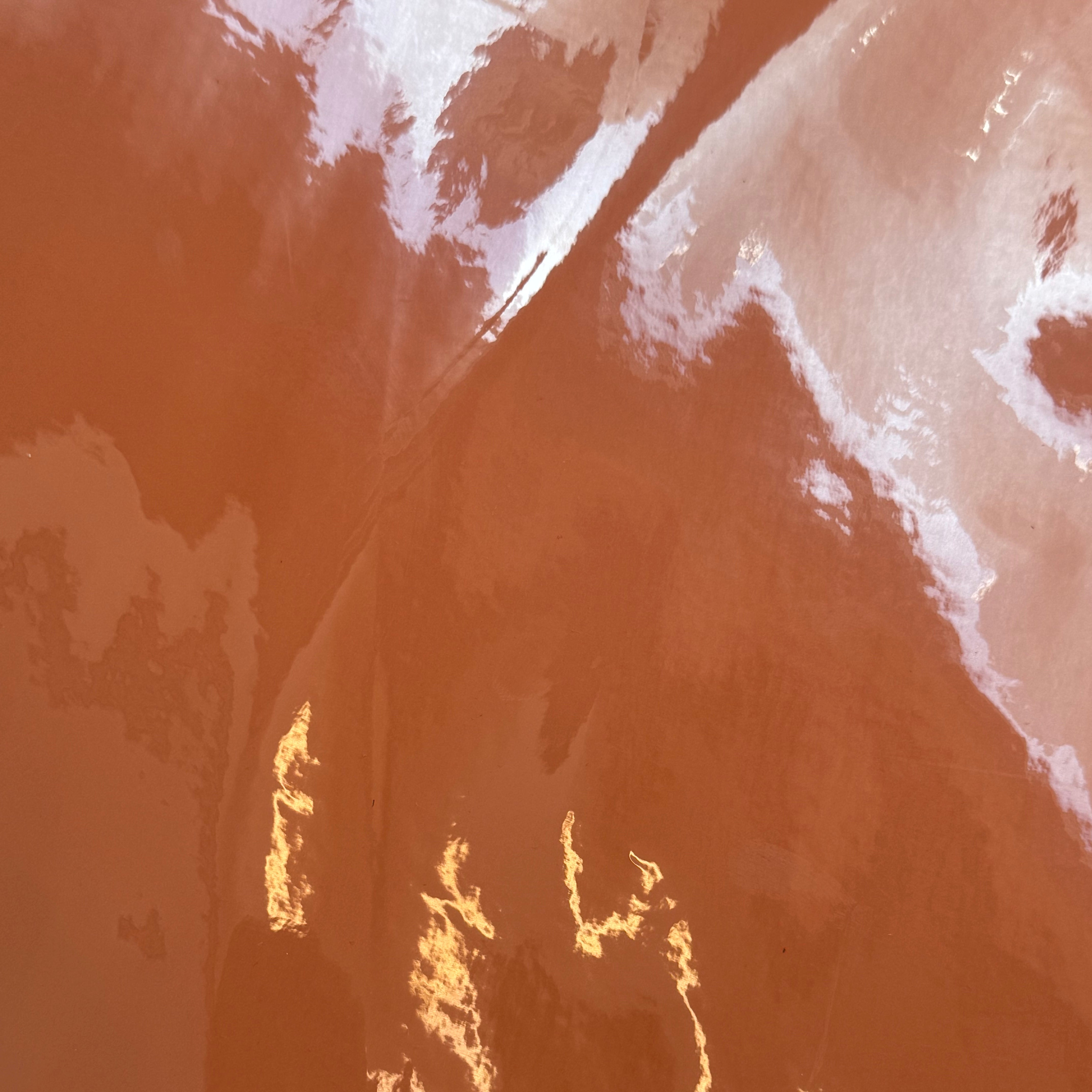 Patent Lamb - Coral Orange