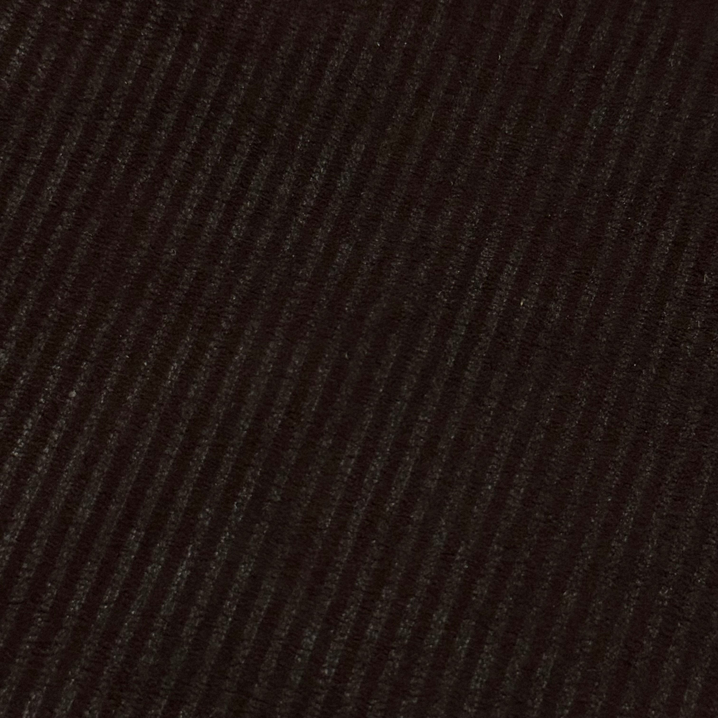 Dark brown corduroy Metis lamb suede with a ribbed texture, ideal for apparel.