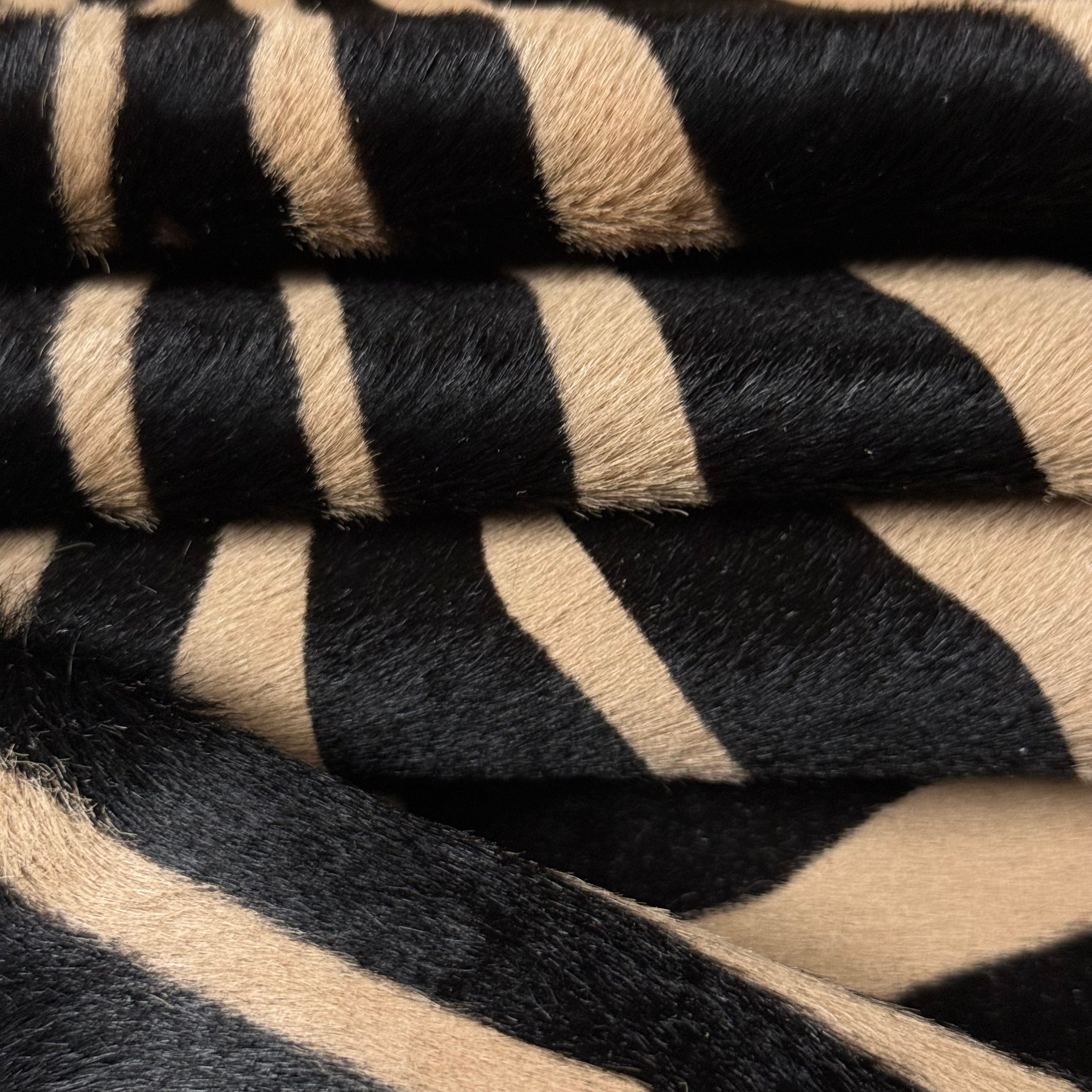 Zebra Cavallino Hair-On Calfskin, 2 oz - 2 Colors