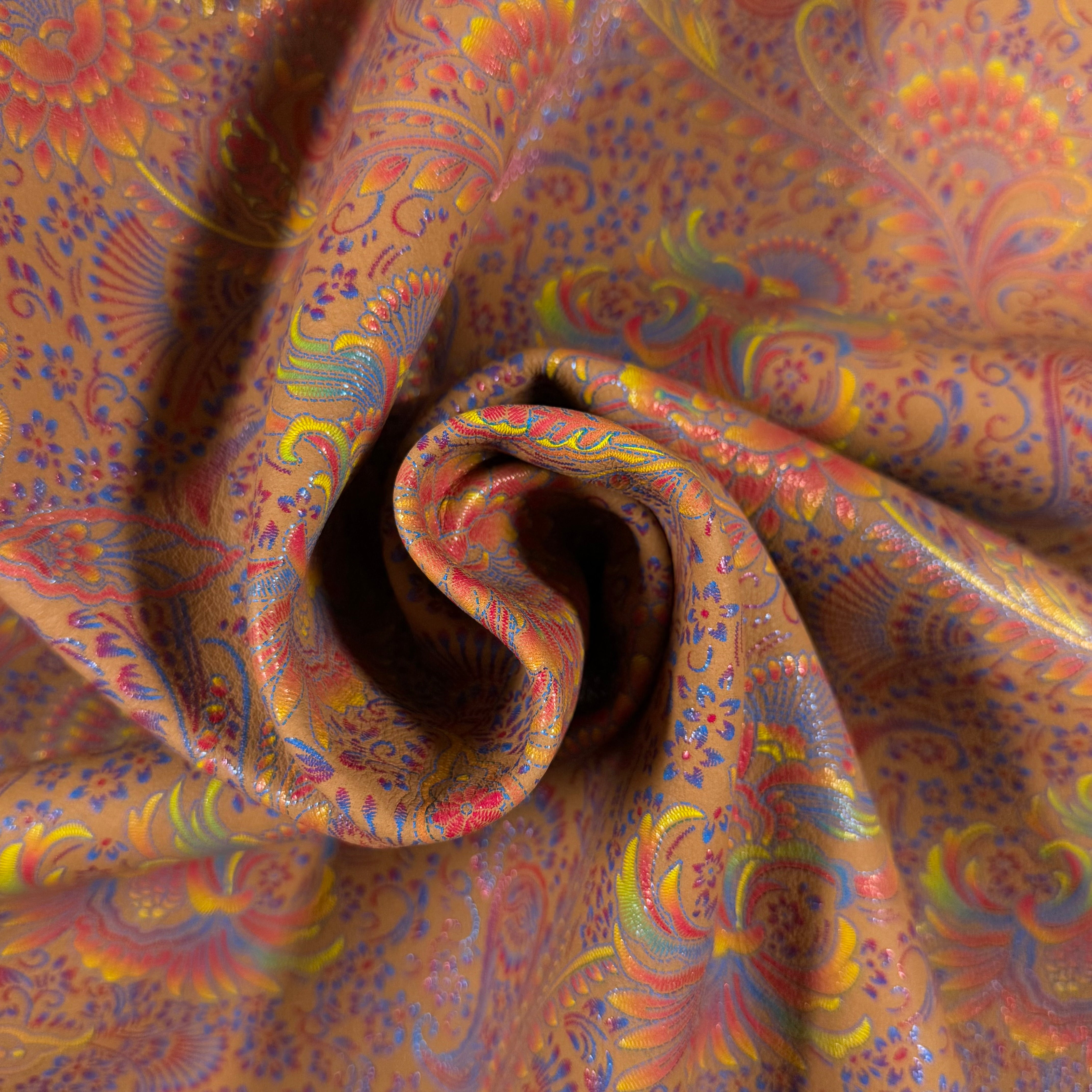 Floral Jacquard Nubuck Cow, 3 oz - 4 Colors