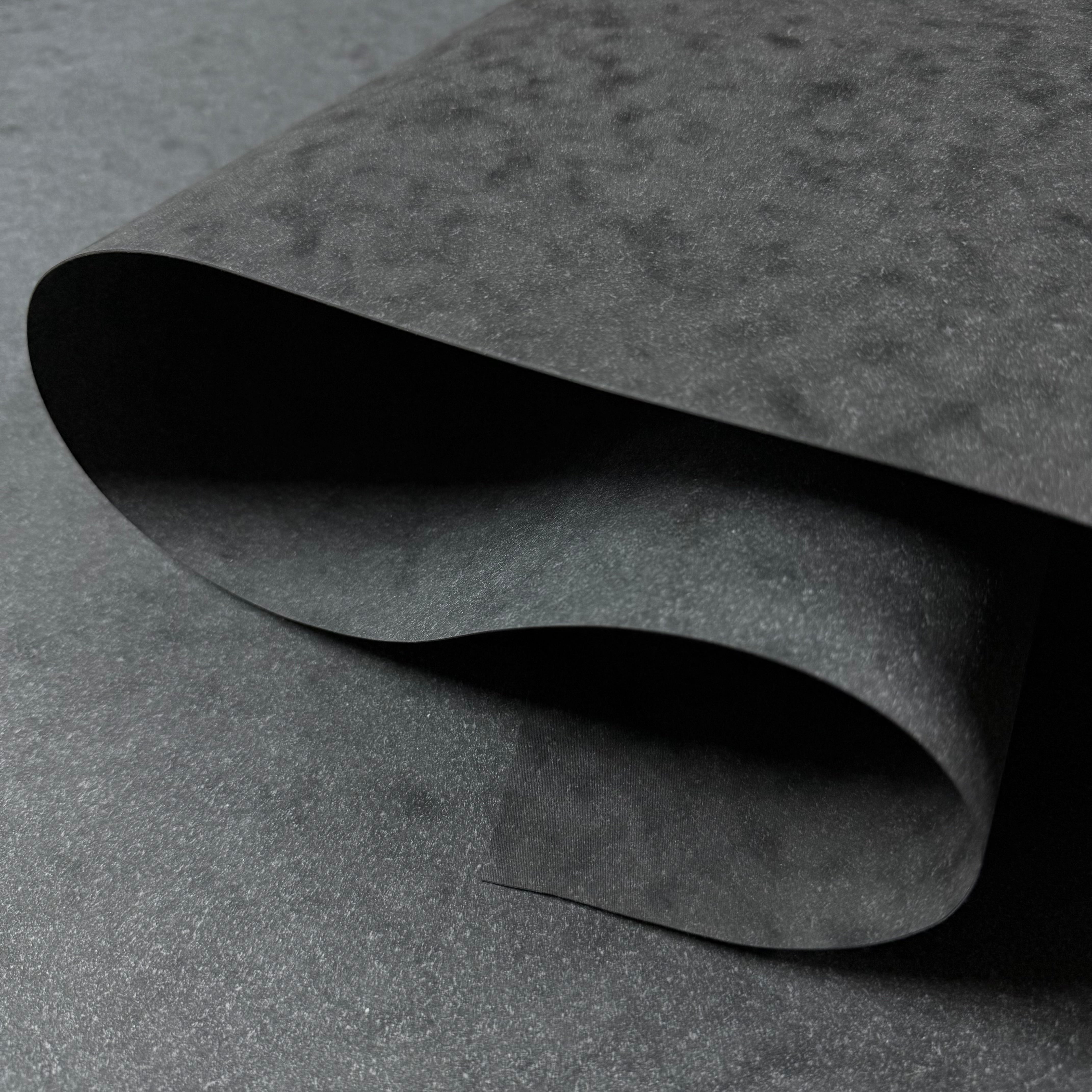 Salpa Bonded Veg Tan Leather, Black | Multiple Weights