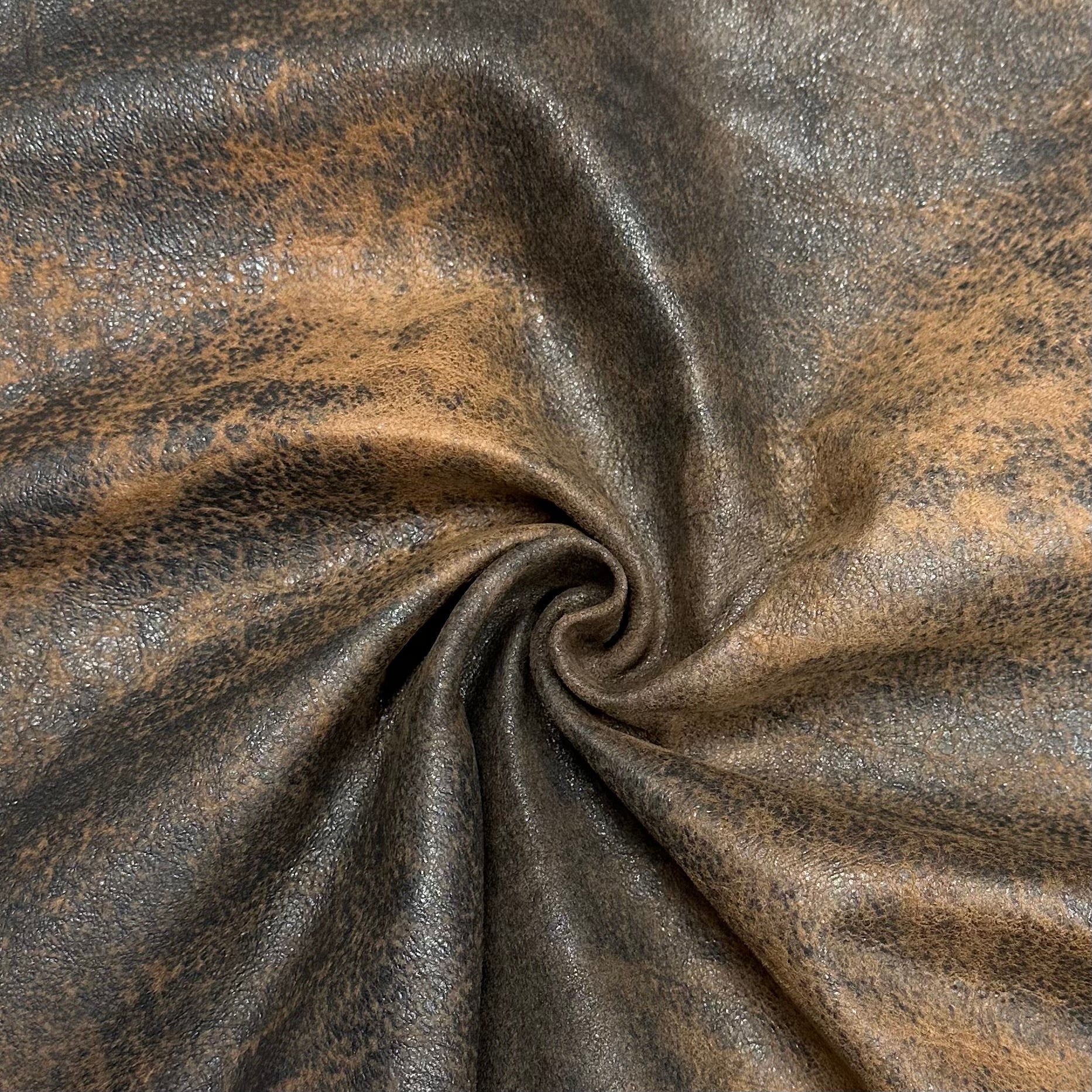 Distressed Weathered Lamb Suede, Reversible Nappa Back