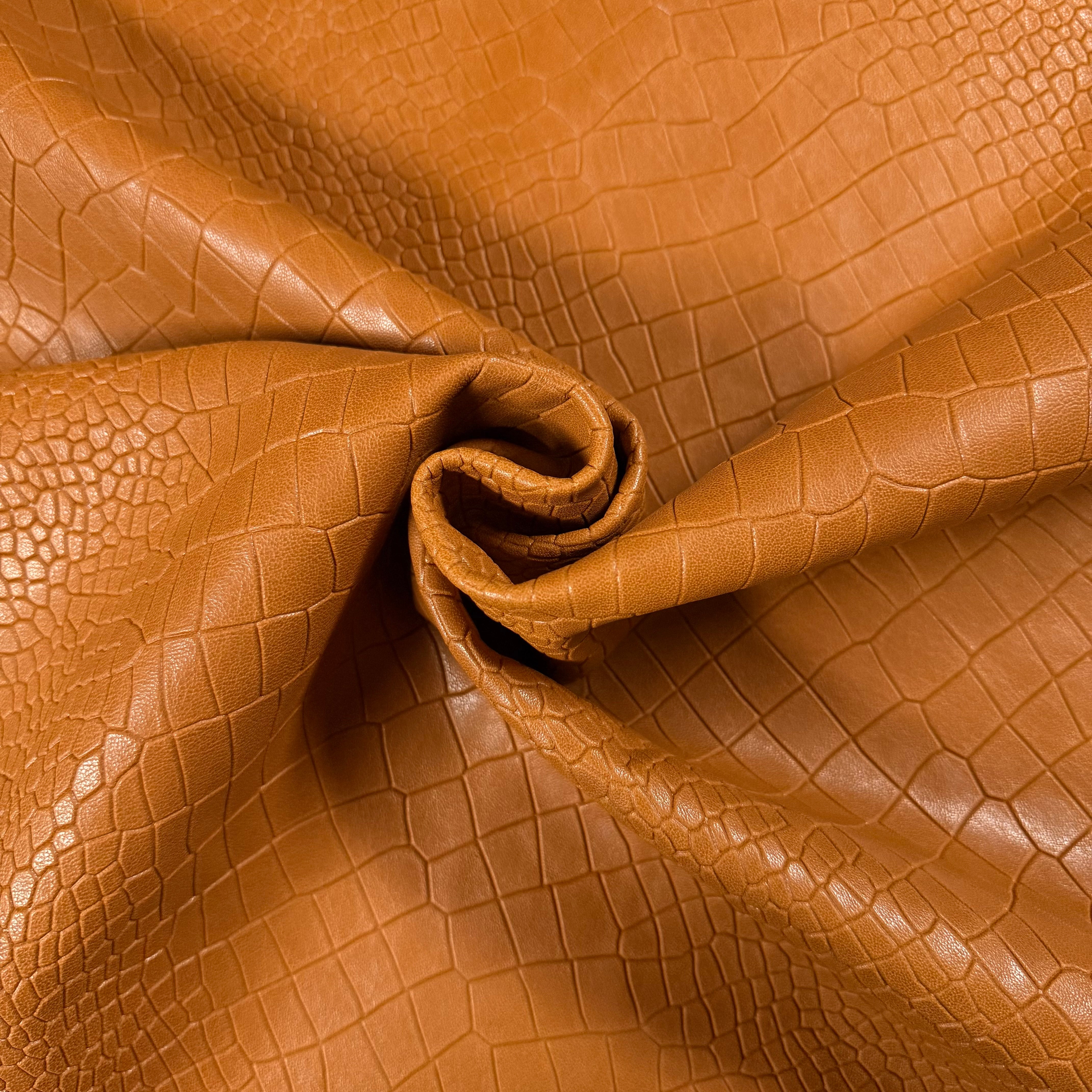 Alligator Style Croc Embossed Veg Tan Lambskin, 2.5 oz | 7 Colors