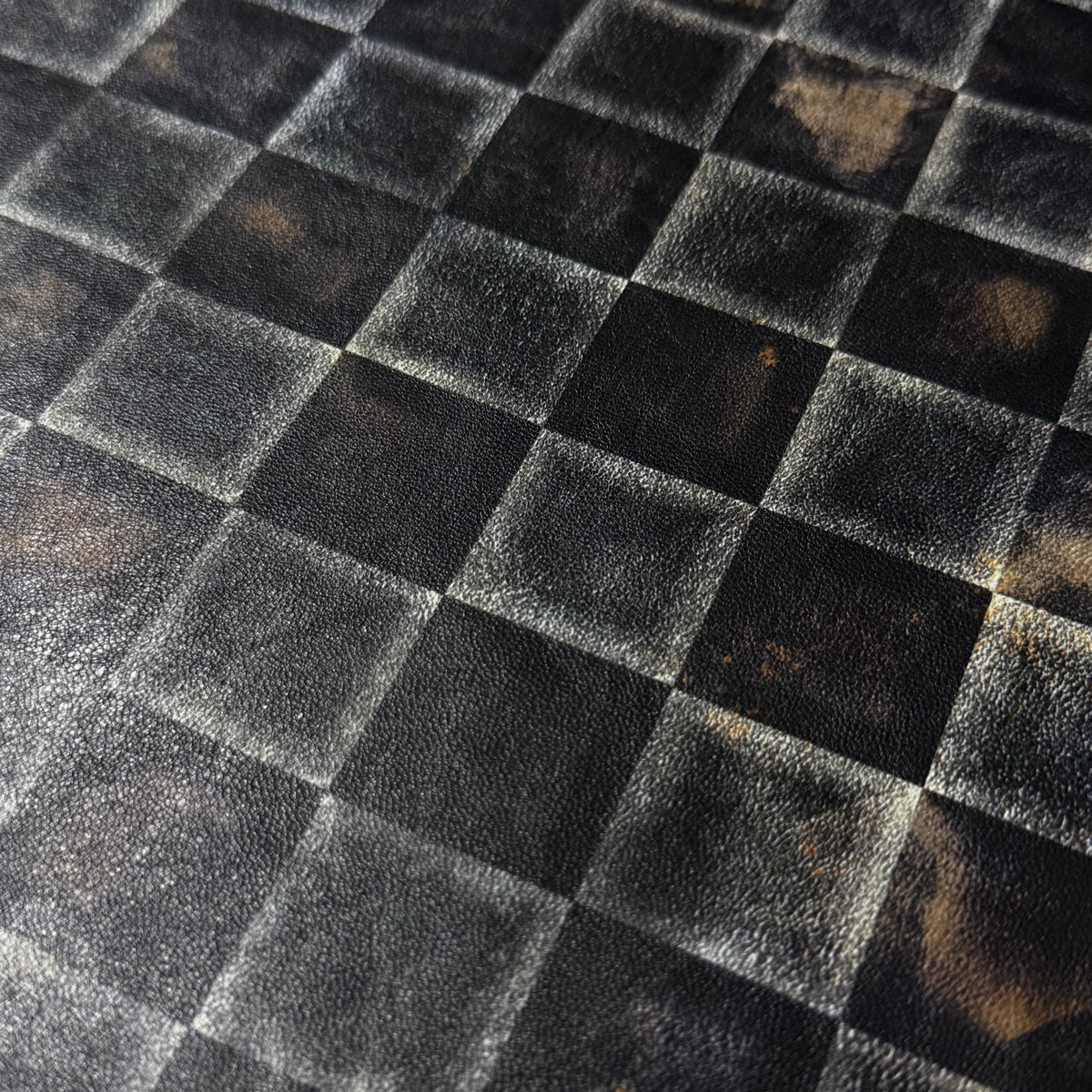 Distressed Foil Chessboard Checkered Printed Lamb, 3 oz