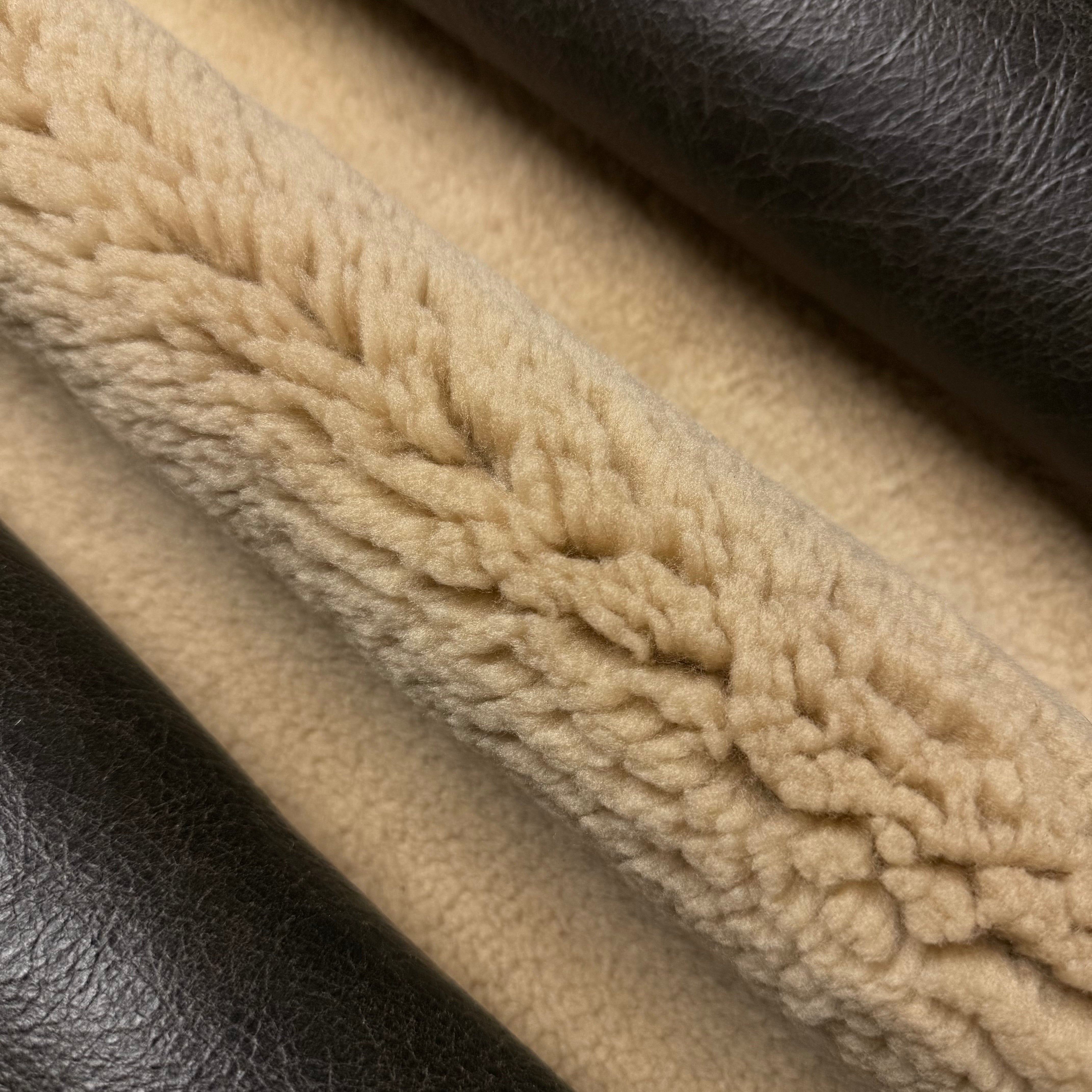Bomber Jacket Sheepskin Shearling, 17-20 mm - Distressed Nappa Back