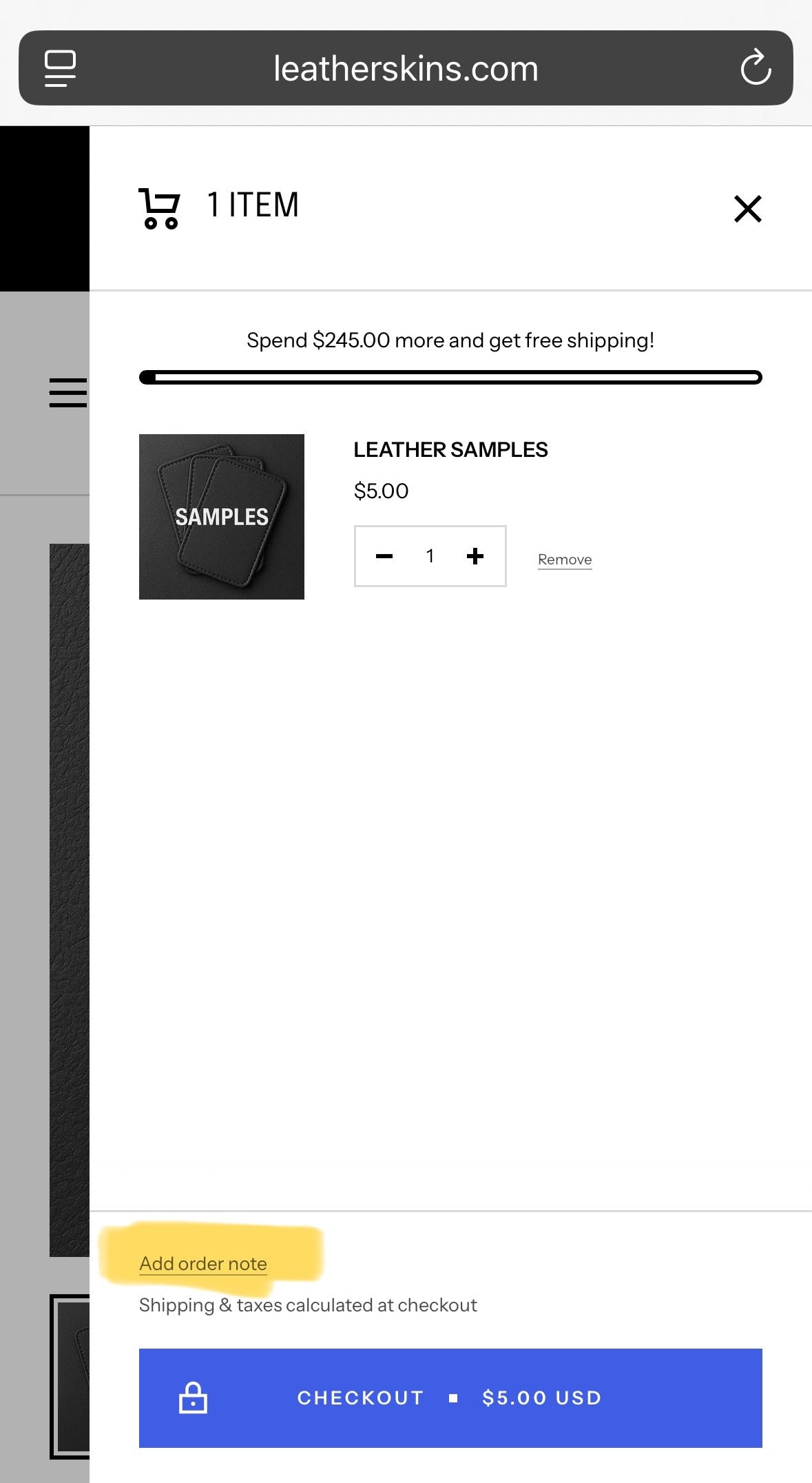 Leather Samples