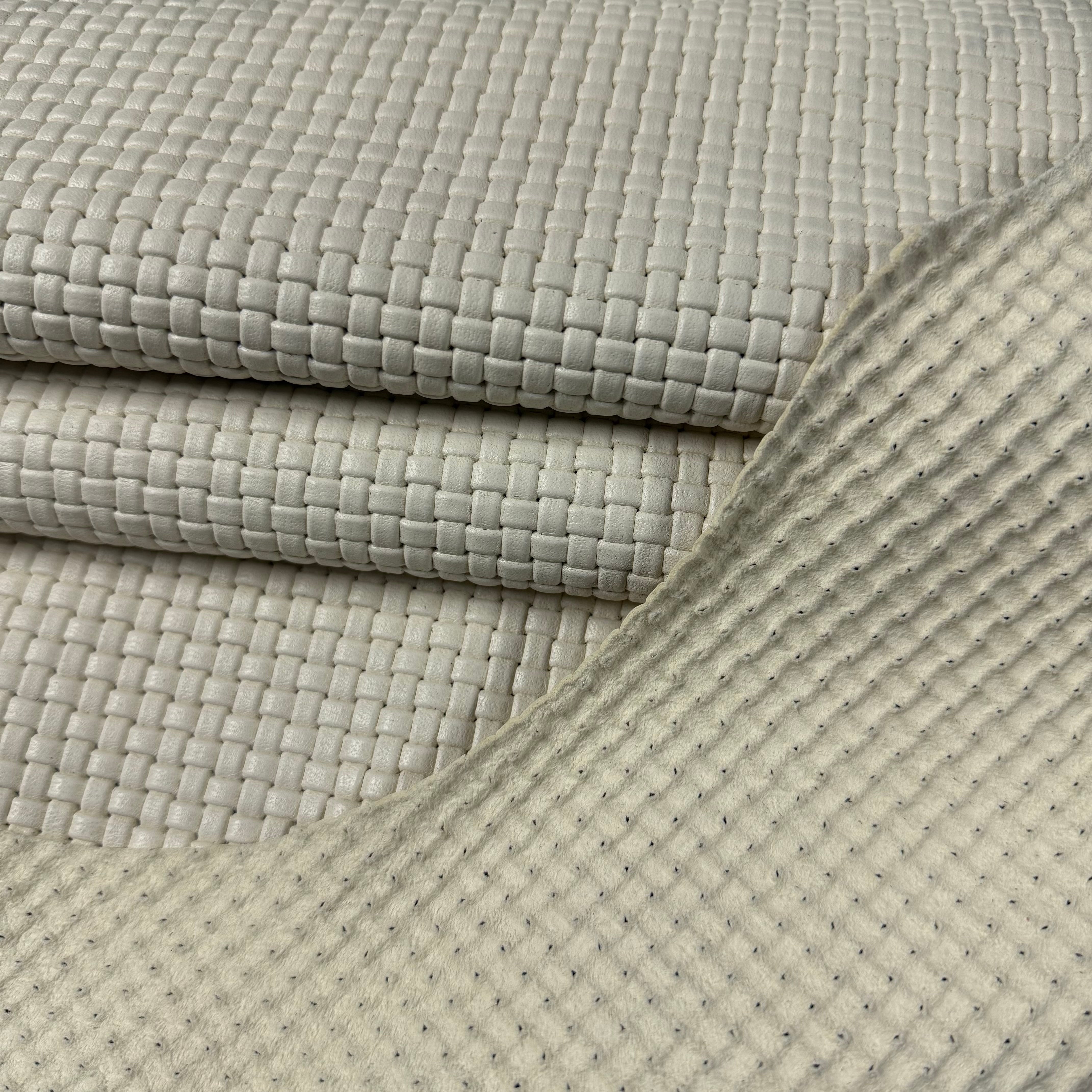 Basketweave Embossed Veg Tan Lamb, 2.5 oz | 2 Colors