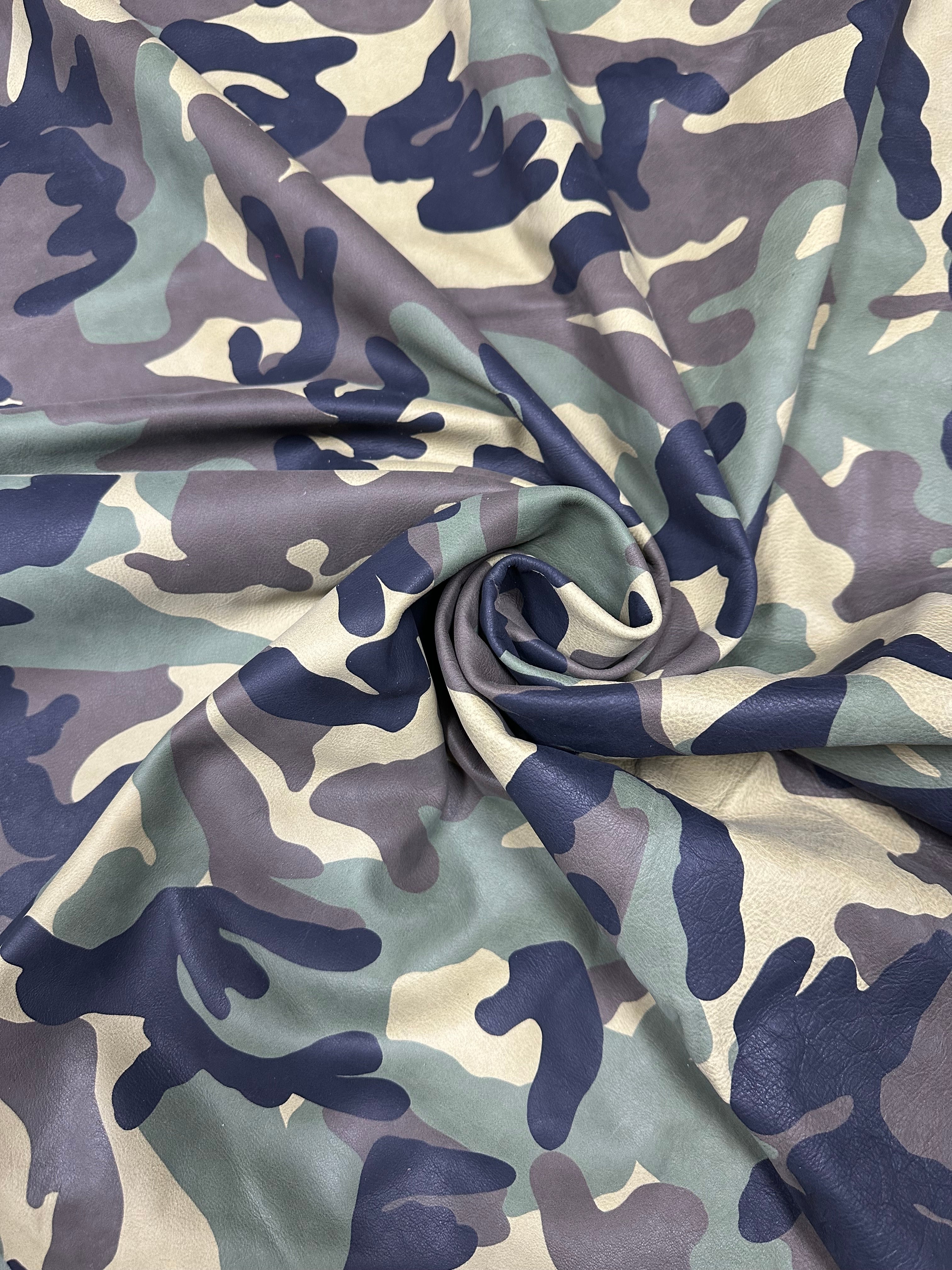 Buffed Camouflage Cow Sides, 2-3 oz