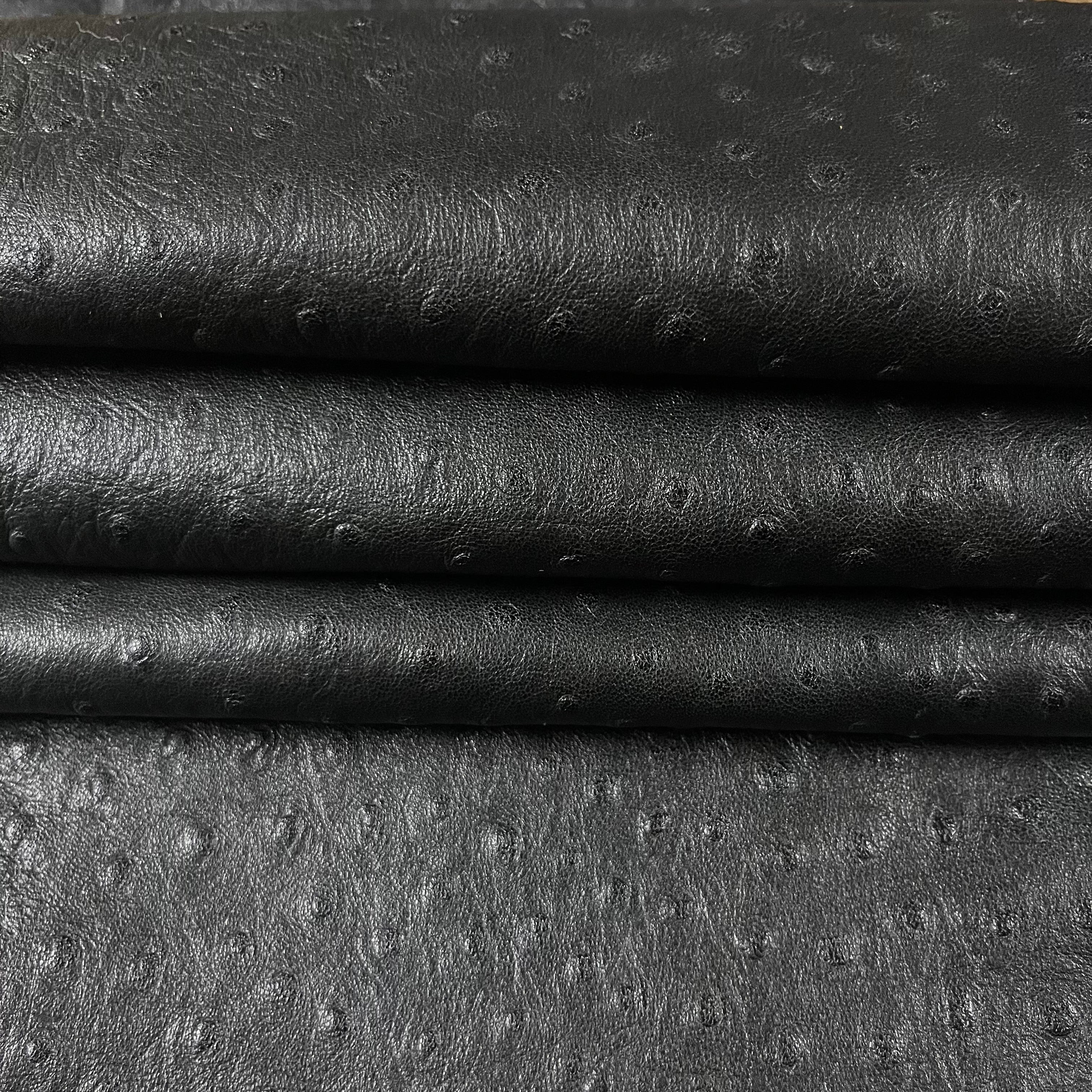 Ostrich Quill Embossed Veg Tan Lambskin, 2.5 oz | 3 Colors