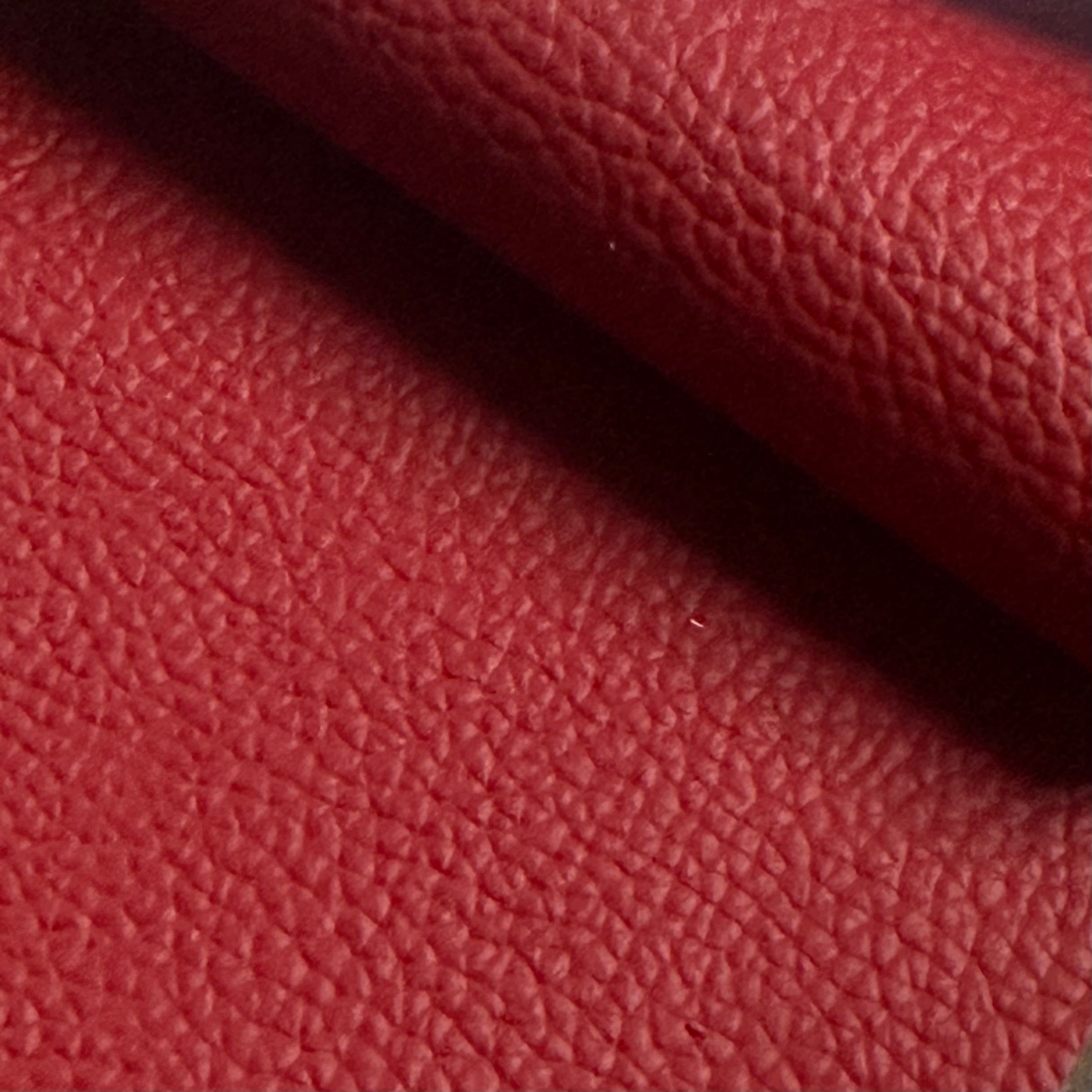 Drum Dyed Water Buffalo-Leather-Red