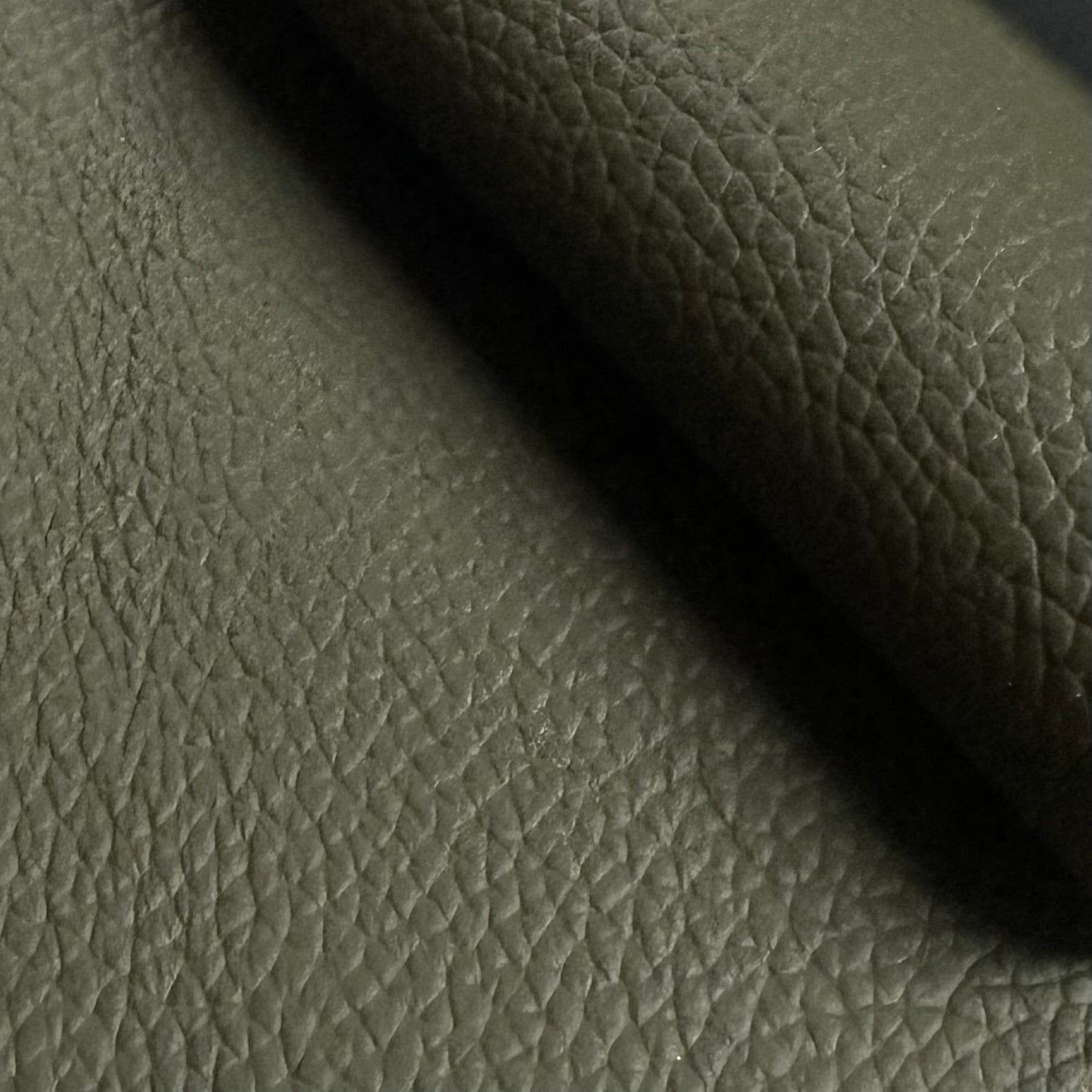 Drum Dyed Water Buffalo-Leather-Army Green