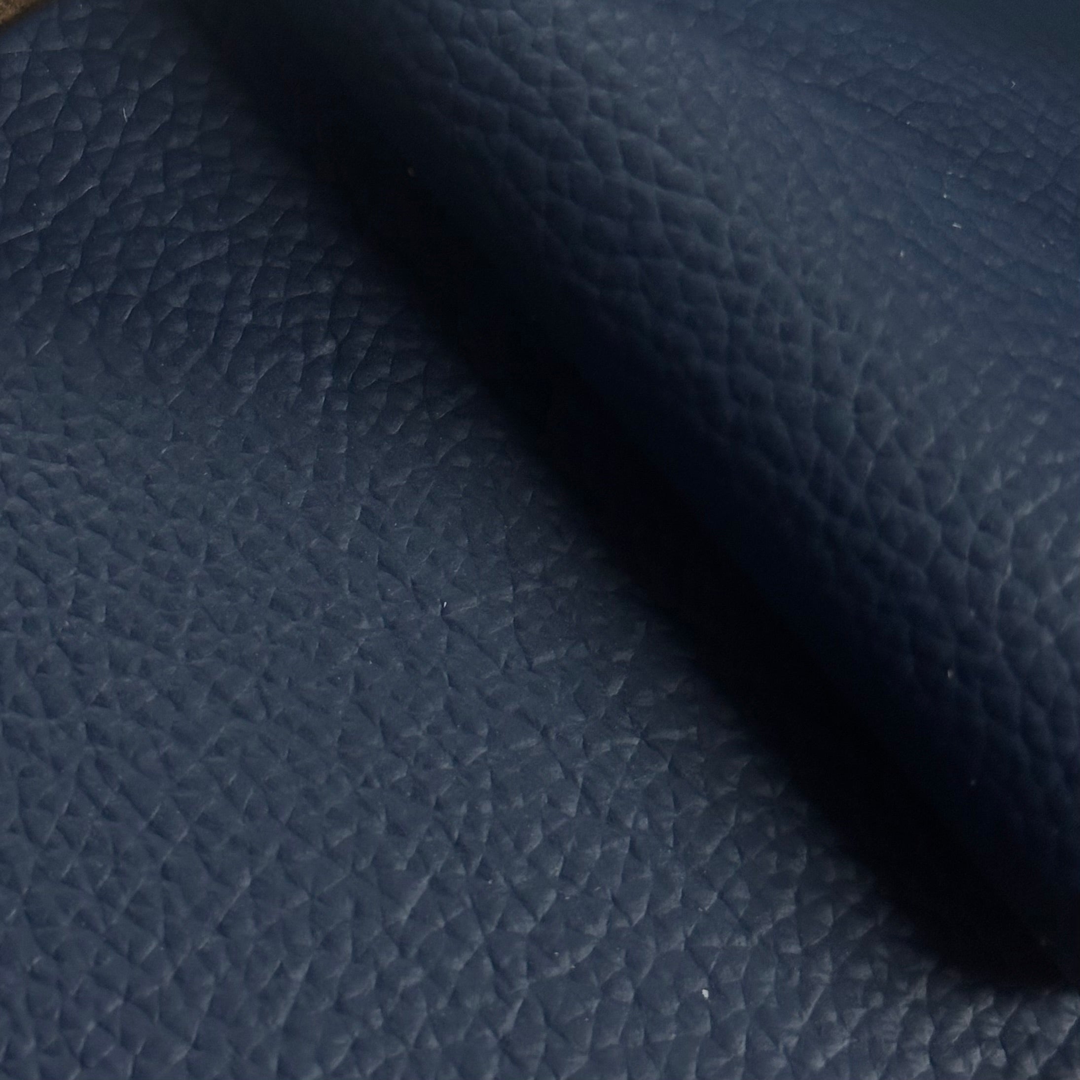 Drum Dyed Water Buffalo-Leather-Navy