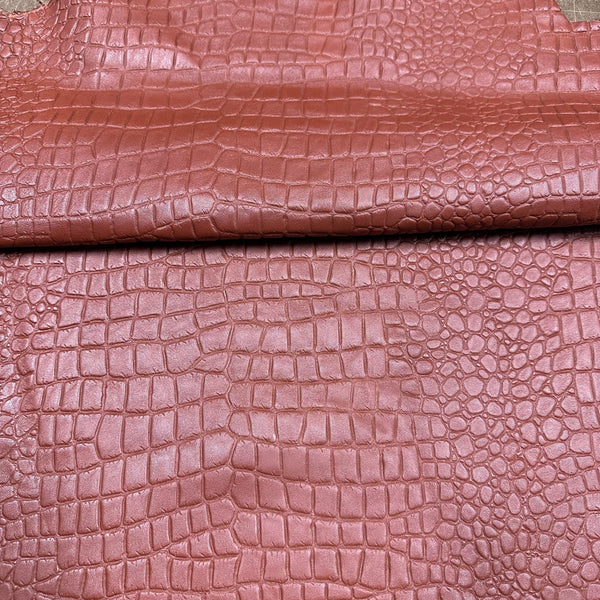 Marsh Gator Embossed Lamb, 2-3 oz - Brick – Leather Skins