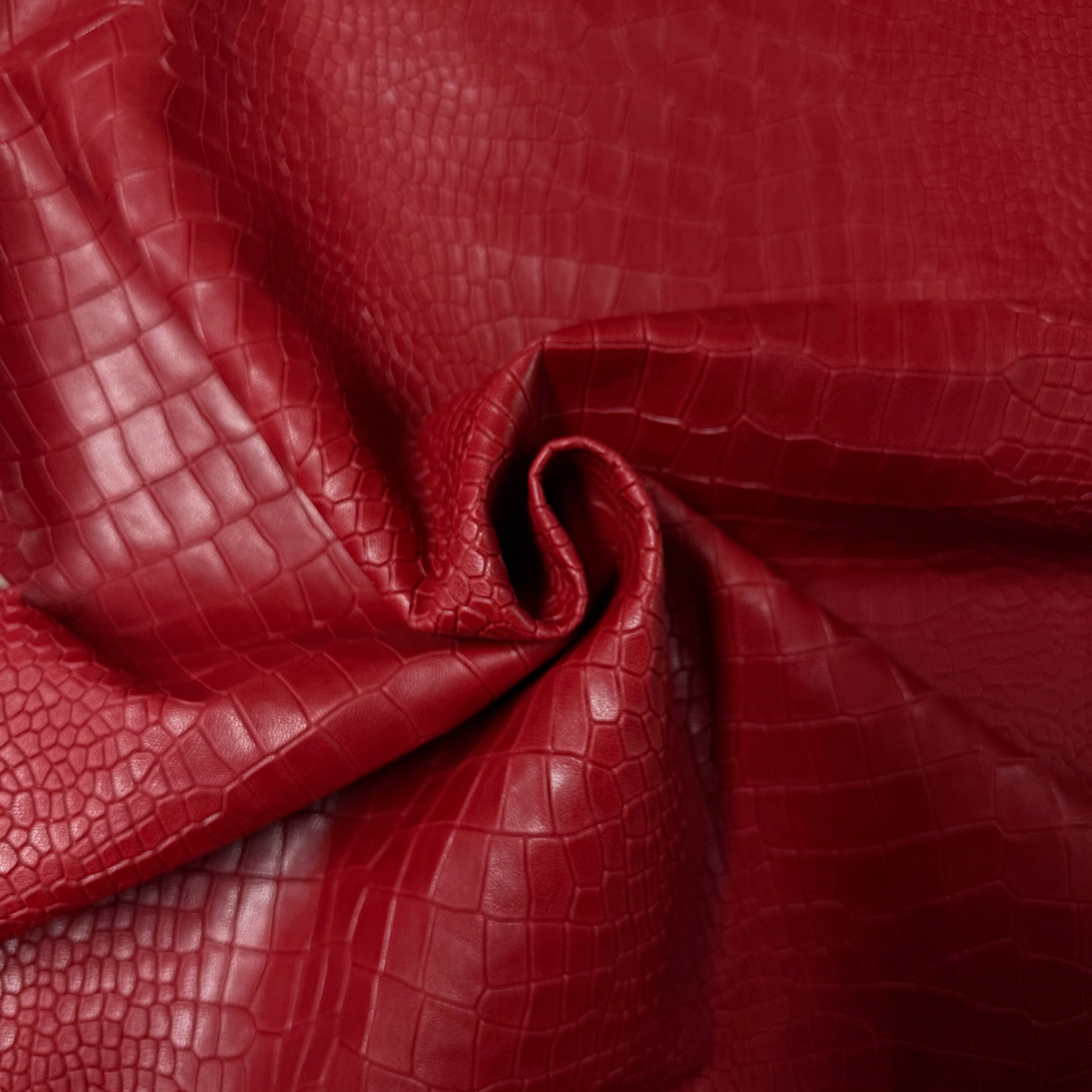 Alligator Style Croc Embossed Veg Tan Lambskin, 2.5 oz | 3 Colors