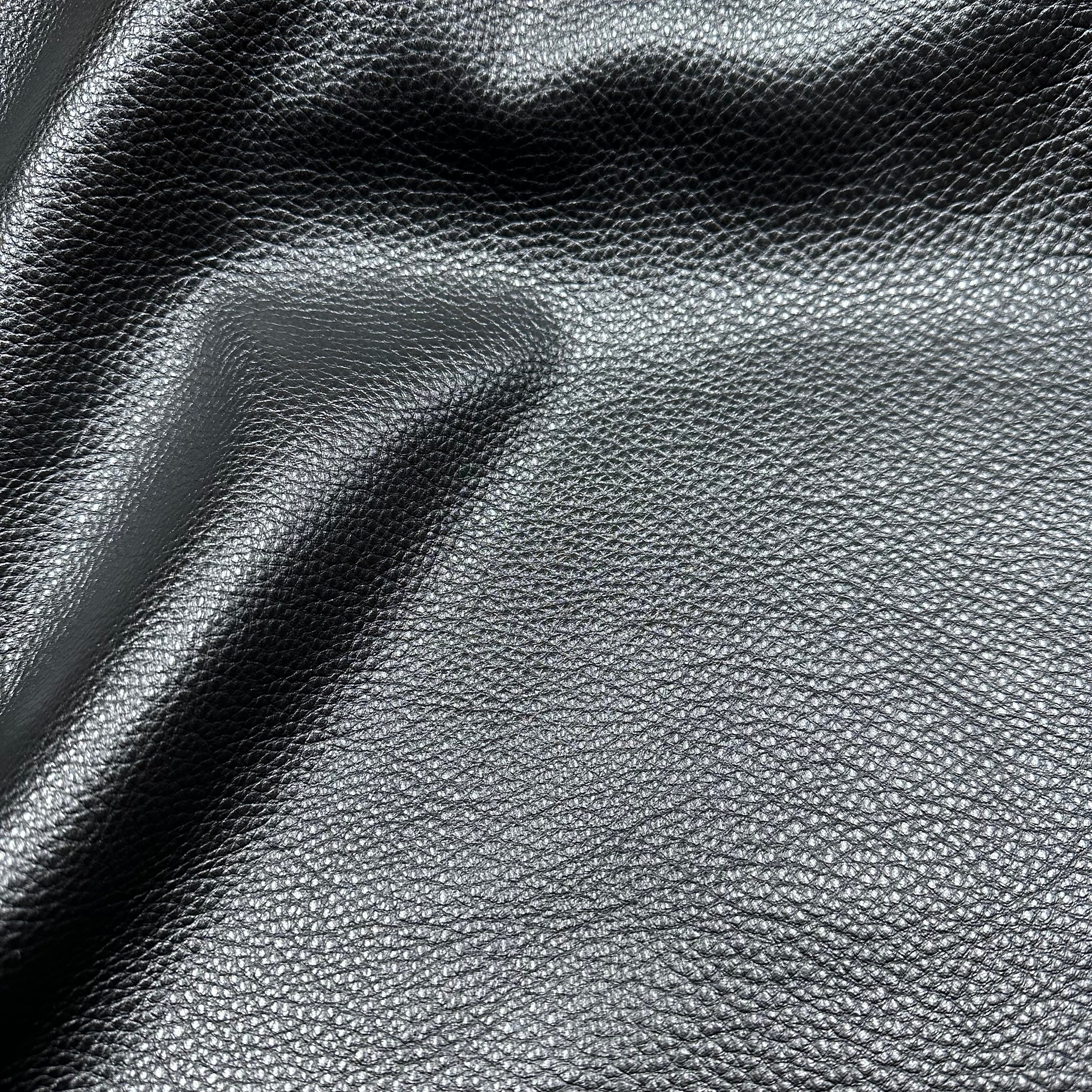 Economy Milled Floater Cow, 3 oz - Black – Leather Skins