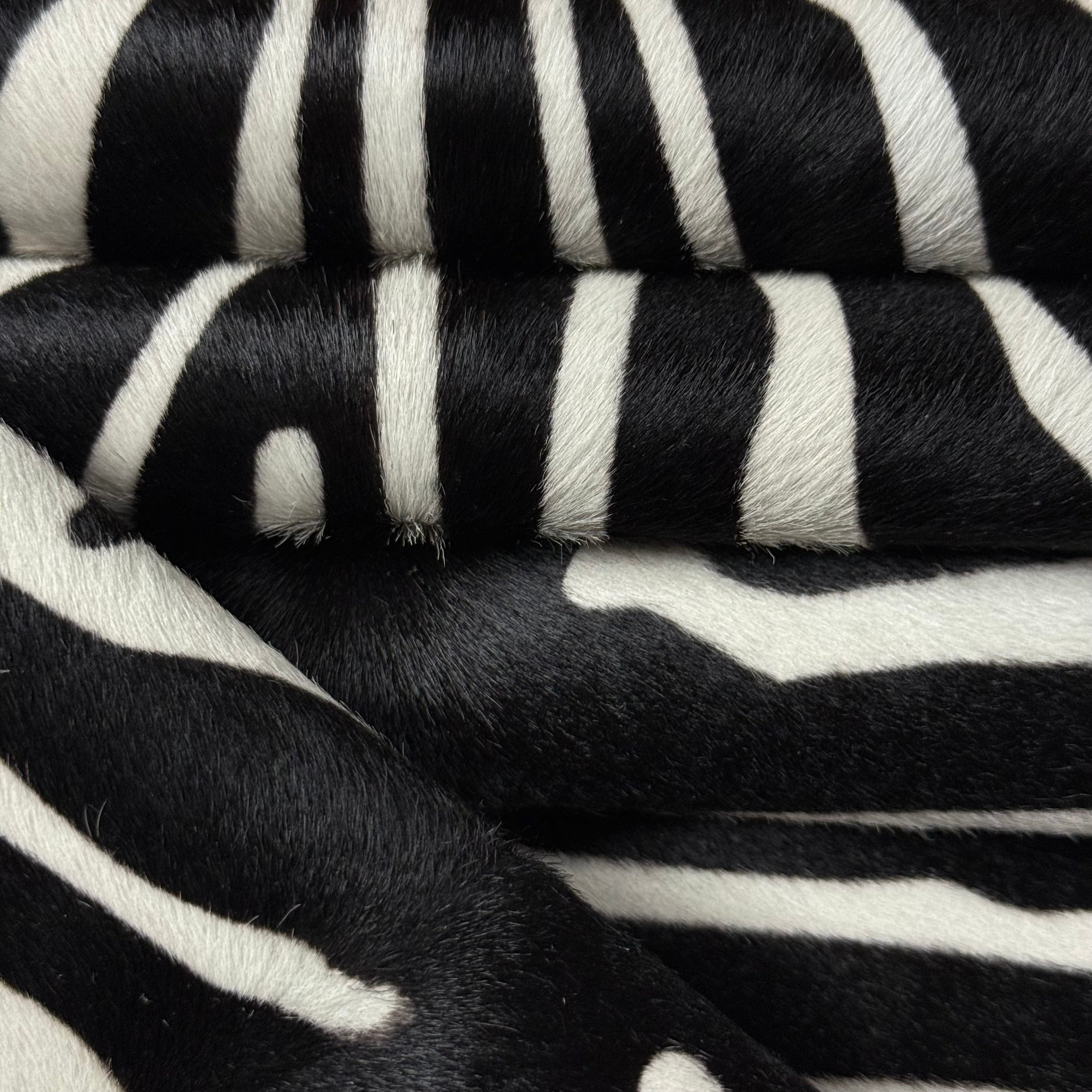 Zebra Cavallino Hair-On Calfskin, 2 oz - 2 Colors