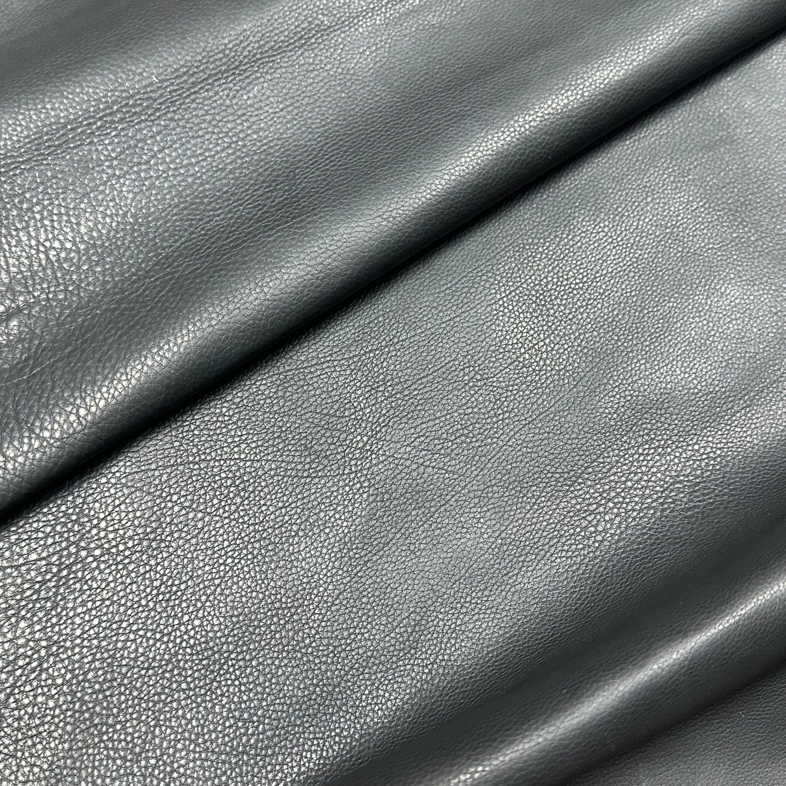 Full Grain Italian Baby Calf, 1-2 oz - Black