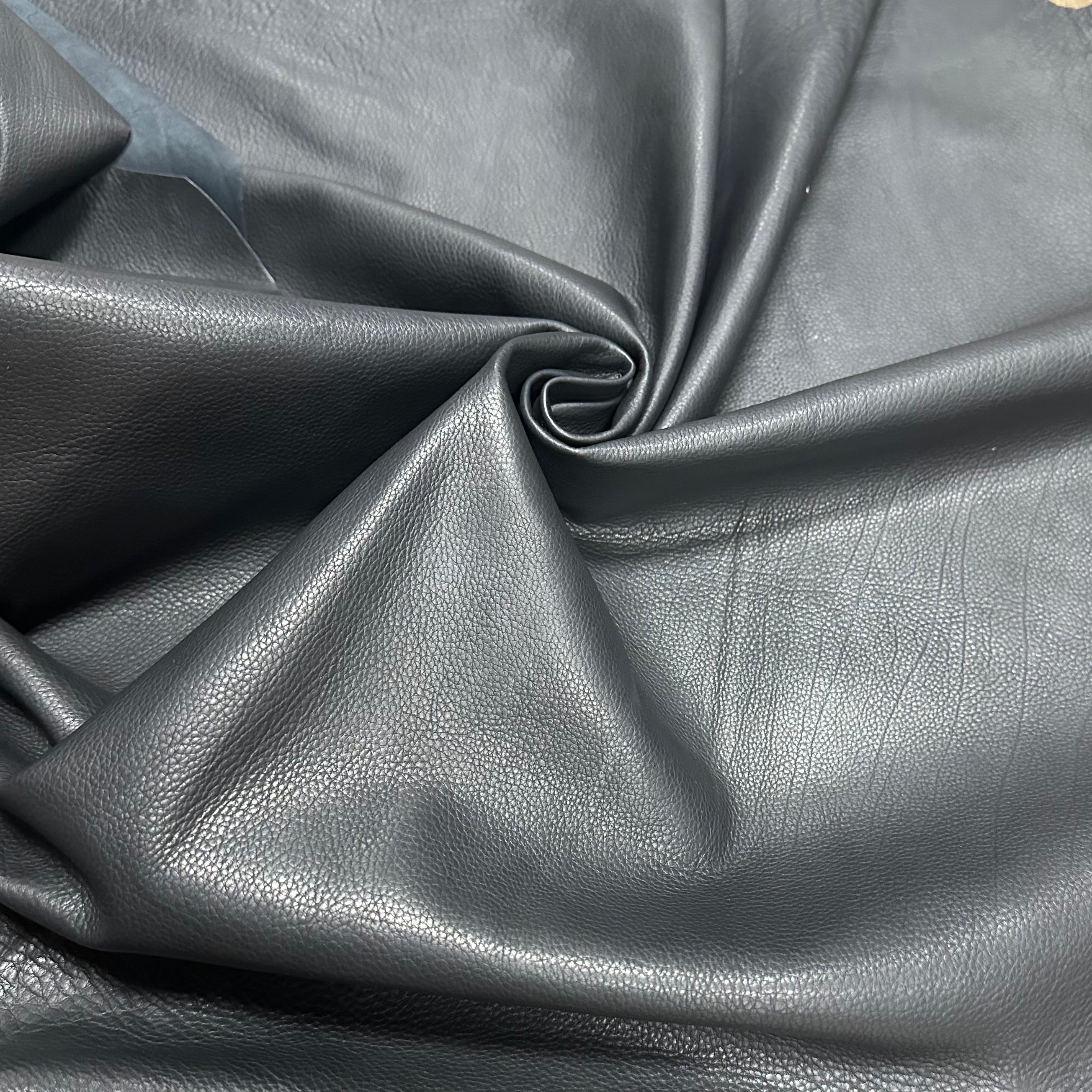 Full Grain Italian Baby Calf, 1-2 oz - Black