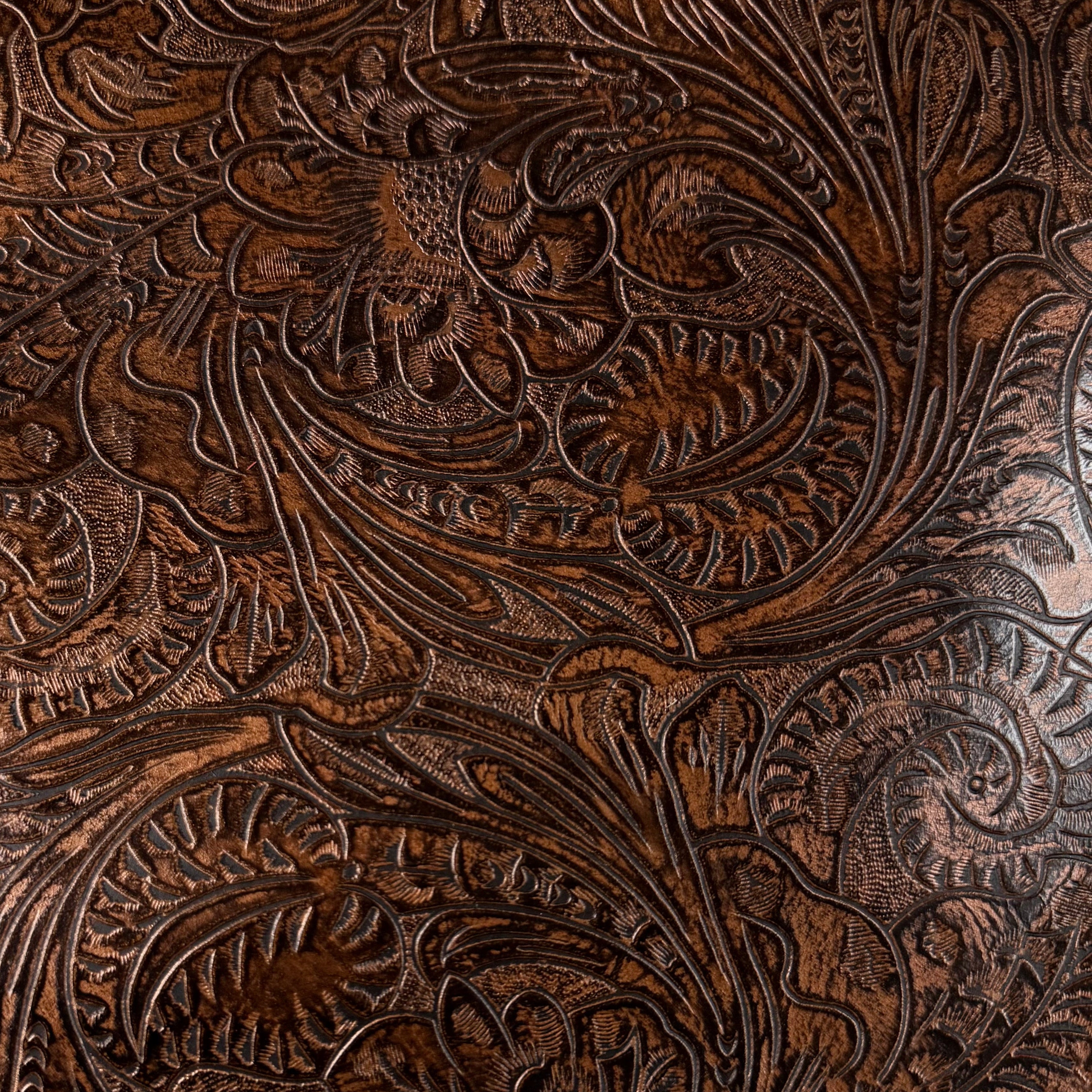 靴 SST VEIN EMBOSSED COW LEATHER Hand-Stained Floral Embossed Cow, 3 oz | 10+ Colors – Leather Skins
