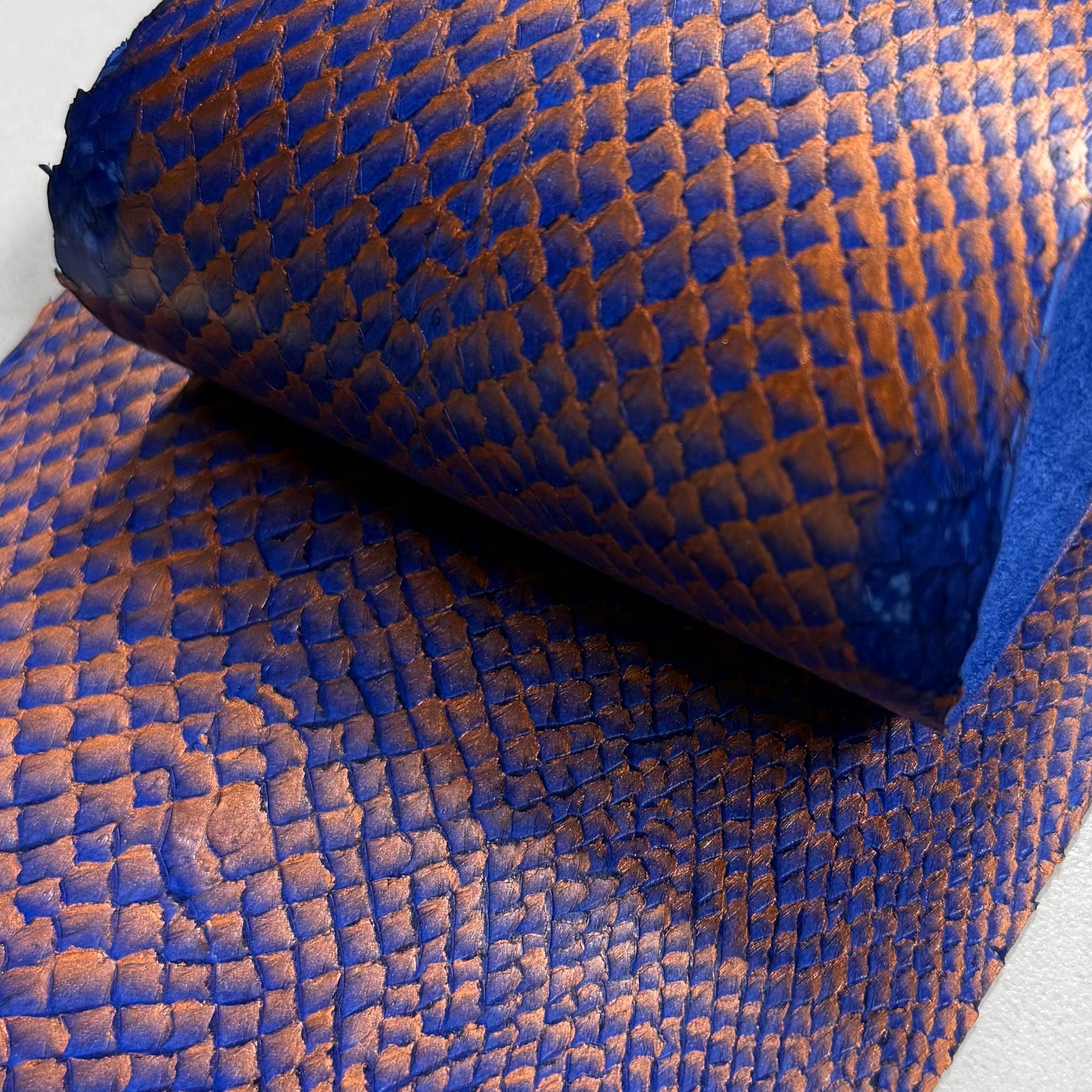 Ictyos French Veg Tan Salmon Skin Leather, 1.5 oz | 19 Colors