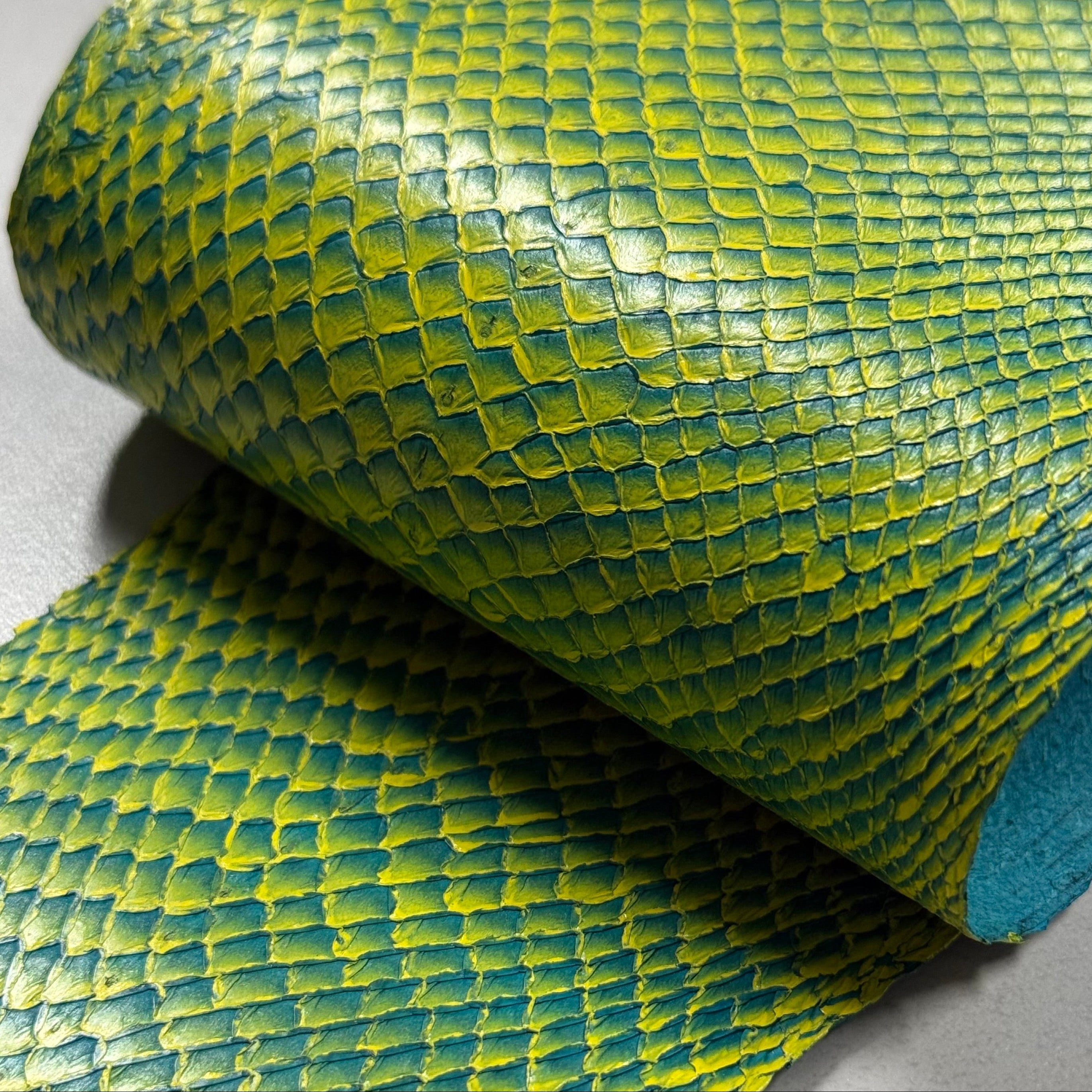 Ictyos French Veg Tan Salmon Skin Leather, 1.5 oz | 19 Colors