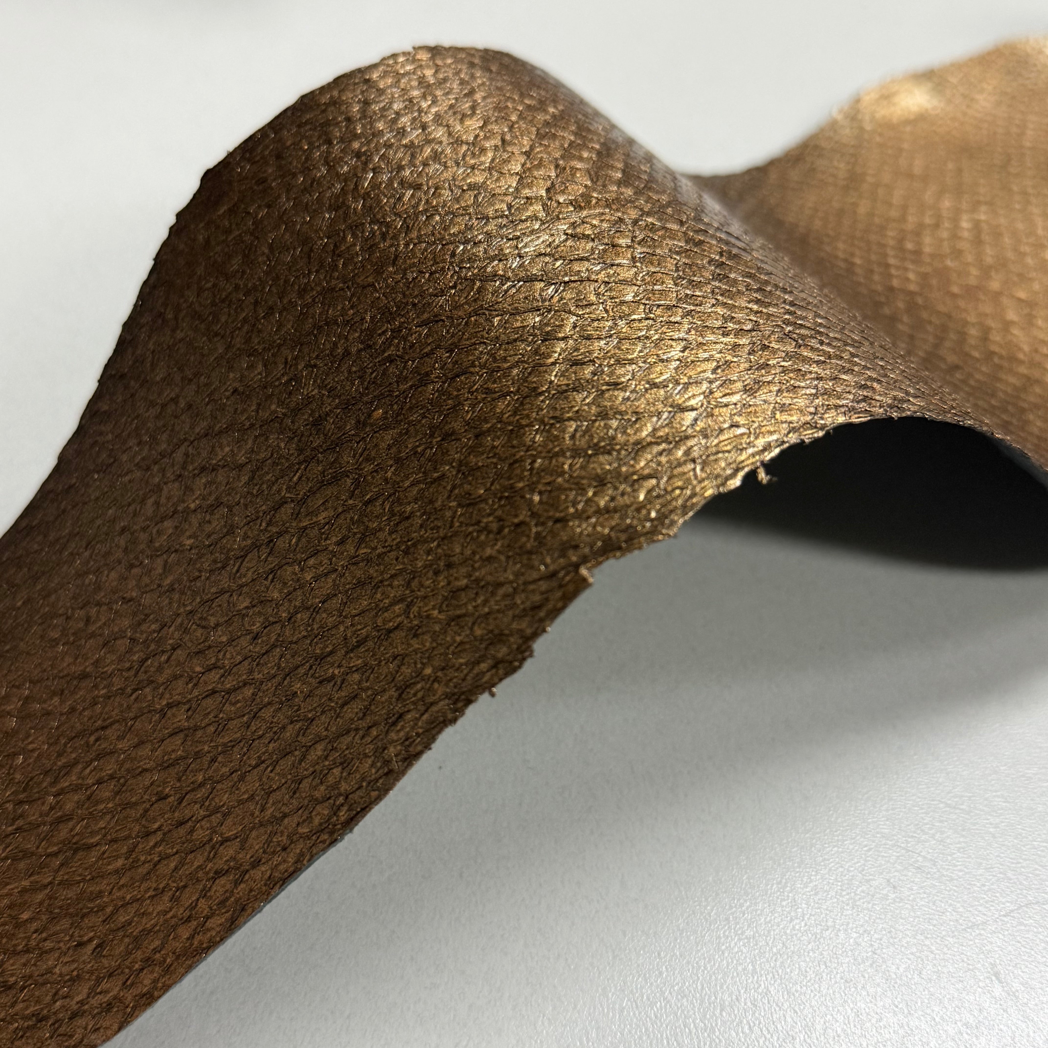 Ictyos French Veg Tan Salmon Skin Leather-Leather Skins