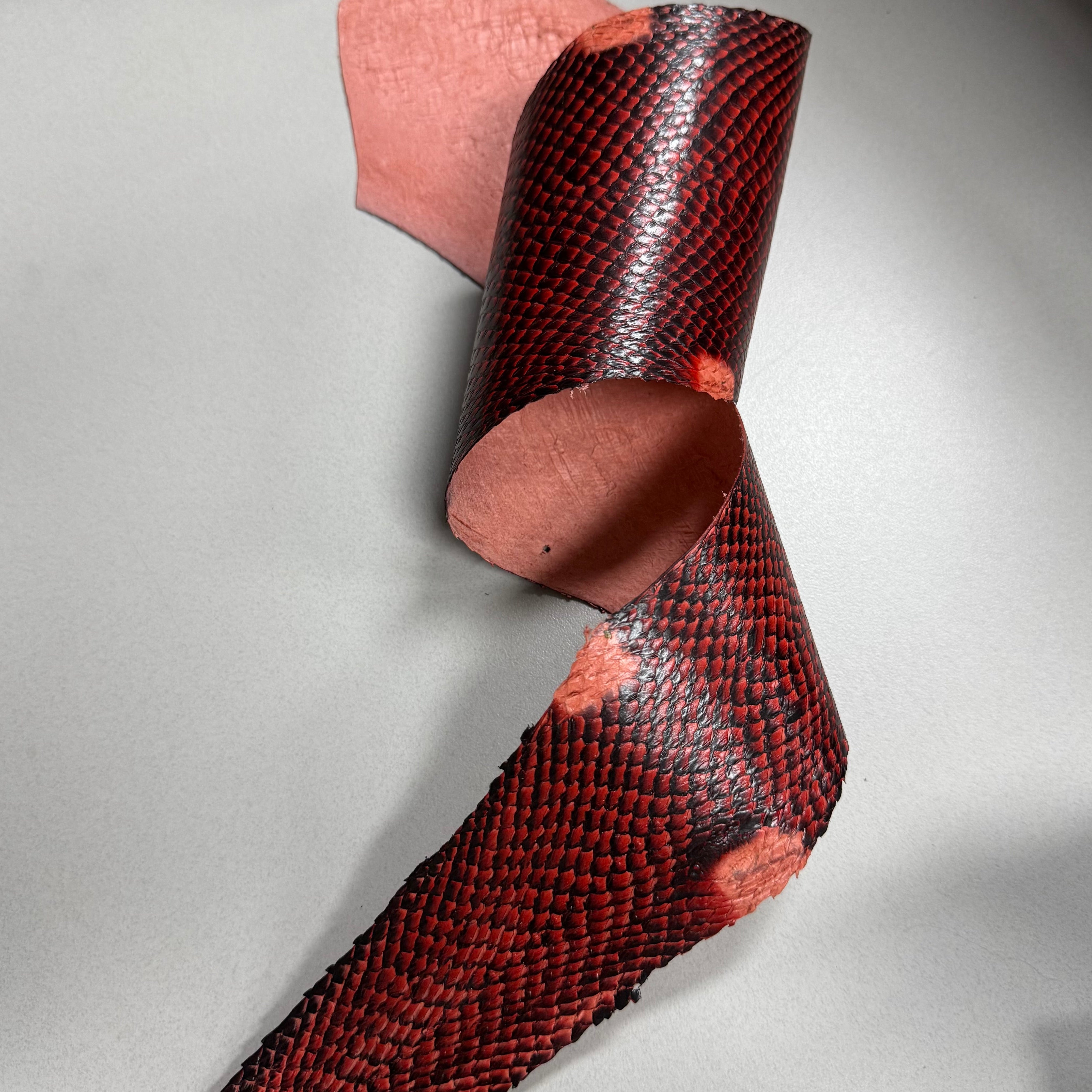 Ictyos French Veg Tan Salmon Skin Leather-Leather Skins