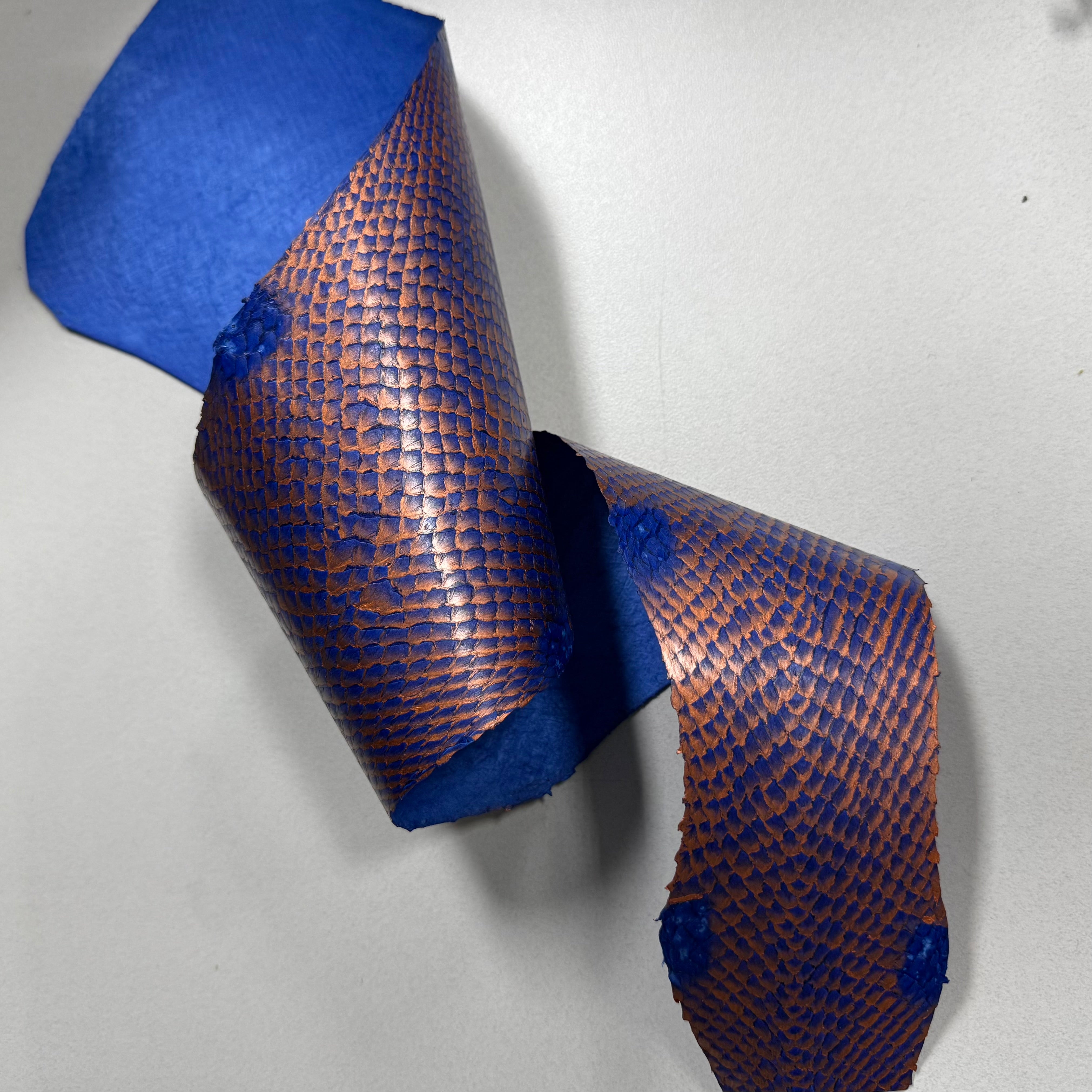 Ictyos French Veg Tan Salmon Skin Leather-Leather Skins