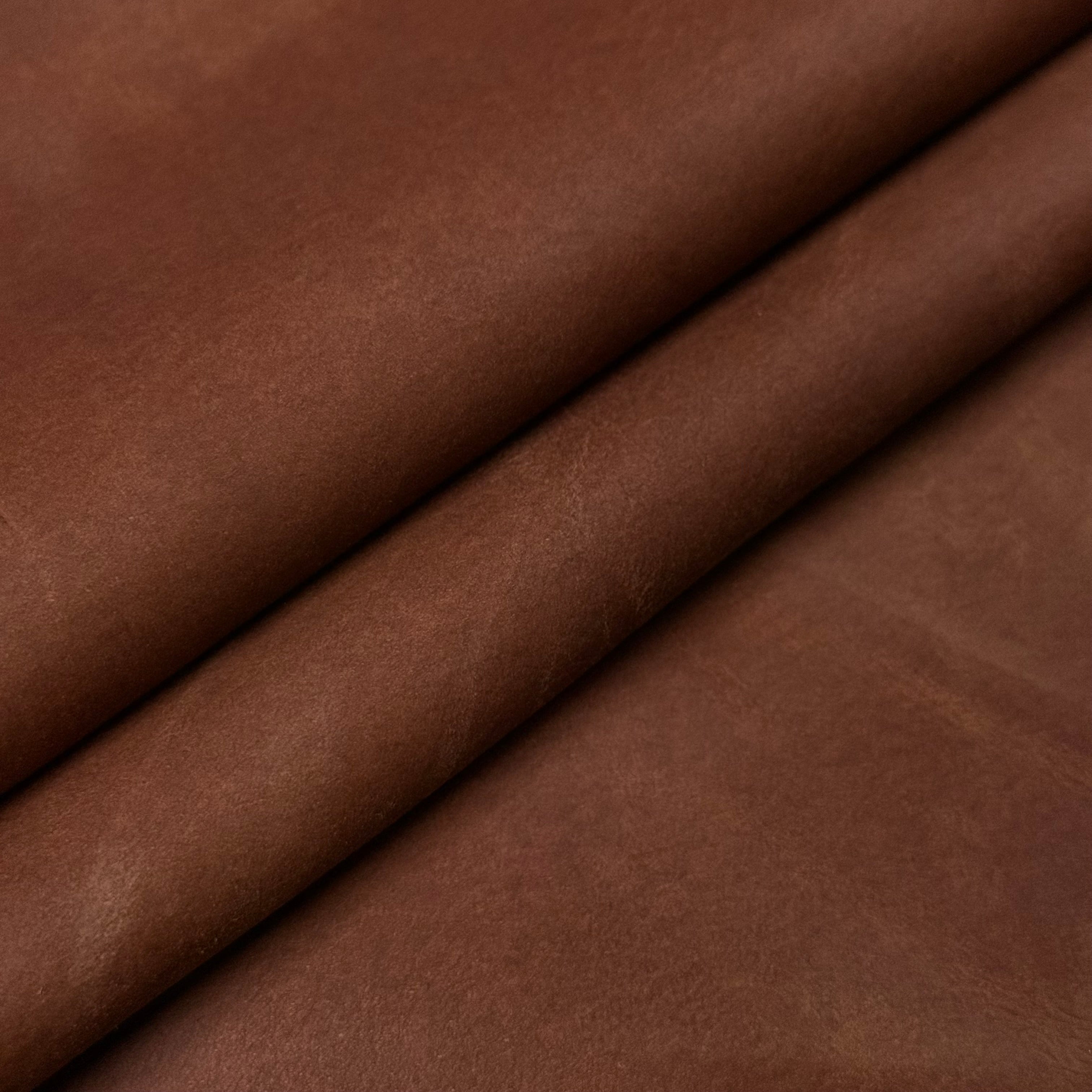 Italian Garment Weight Oiled Buffed Cowhide, 2 oz - 3 Colors