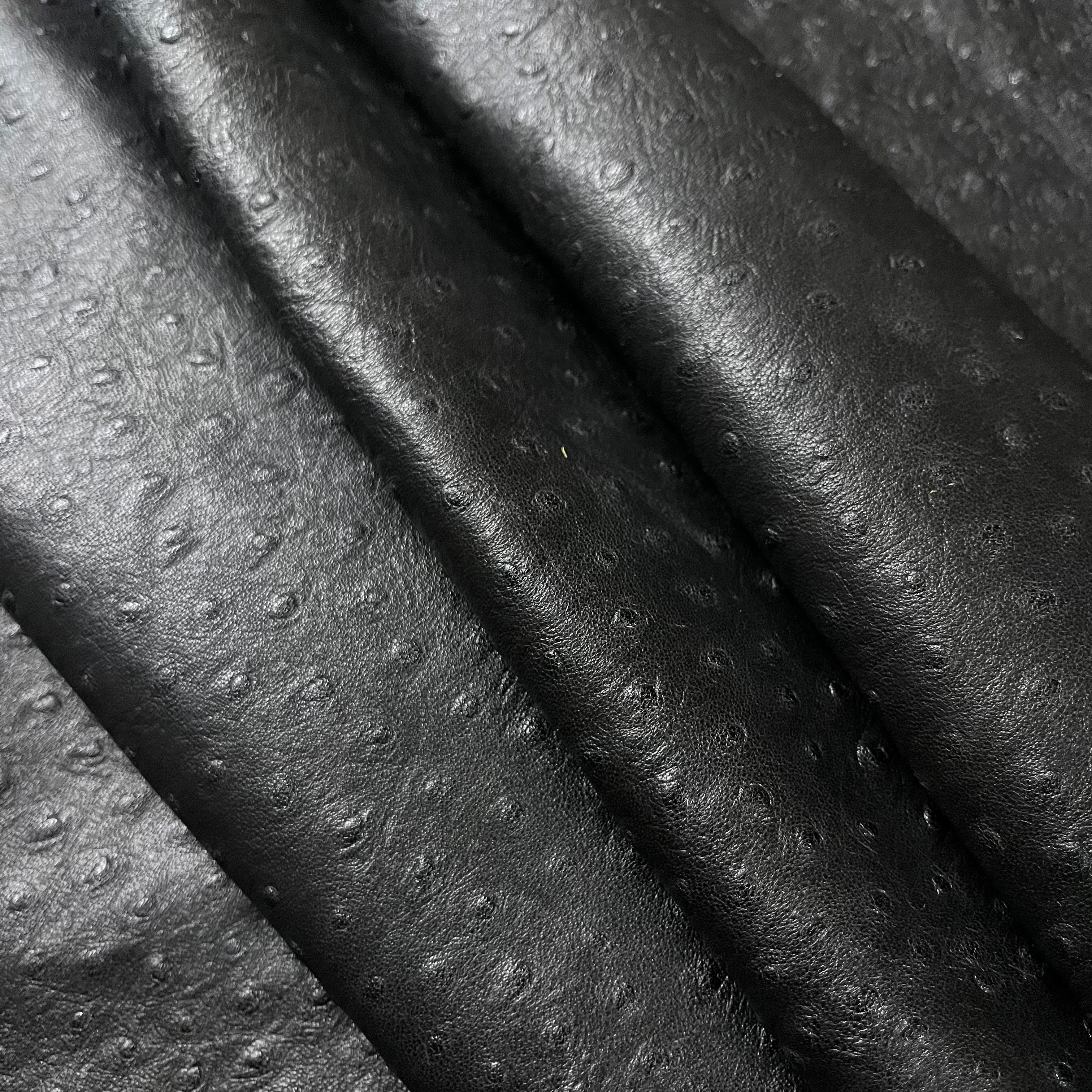 Ostrich Quill Embossed Veg Tan Lambskin, 2-3 oz | 3 Colors