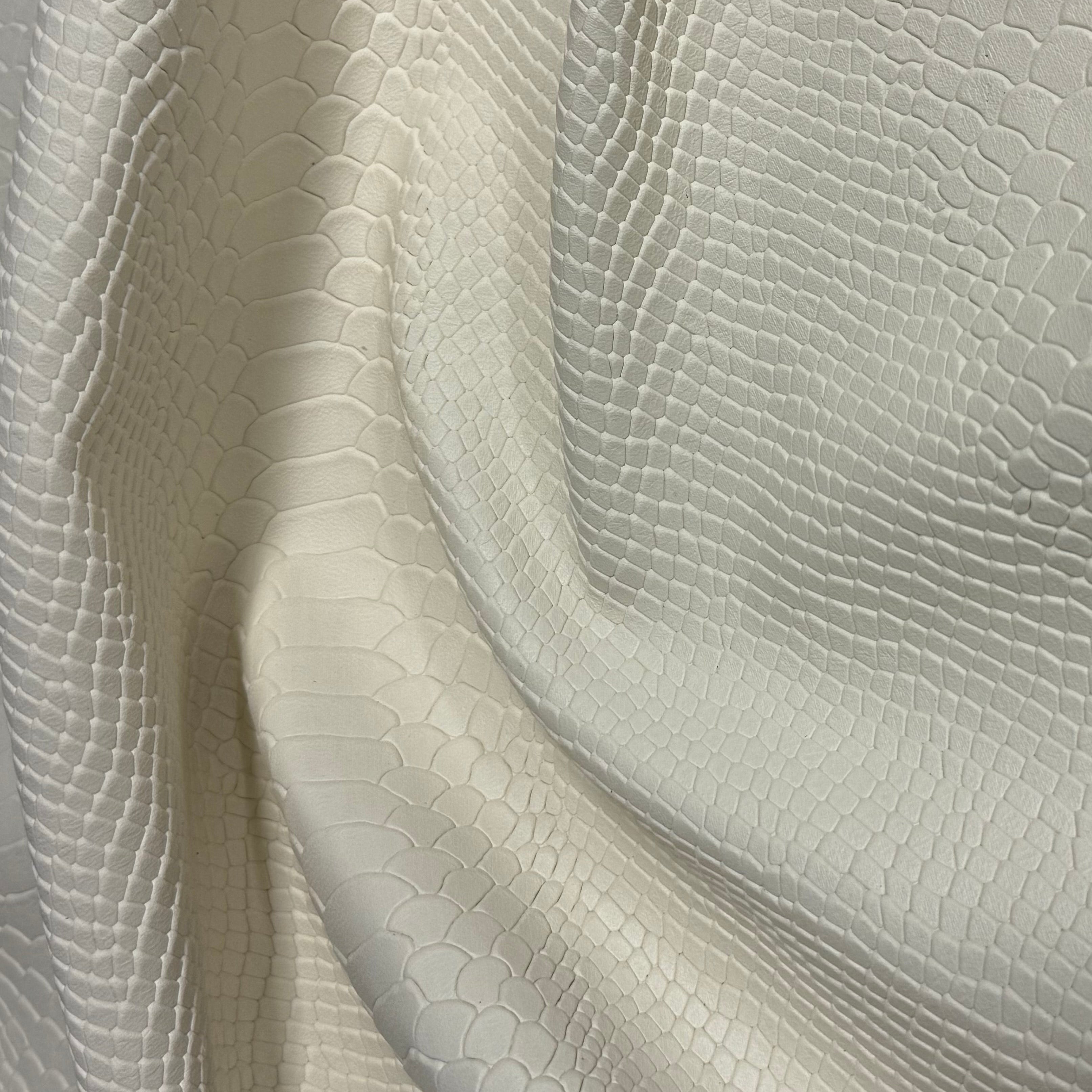 Snake Embossed Veg Tan Lambskin, 2.5 oz | 2 Colors