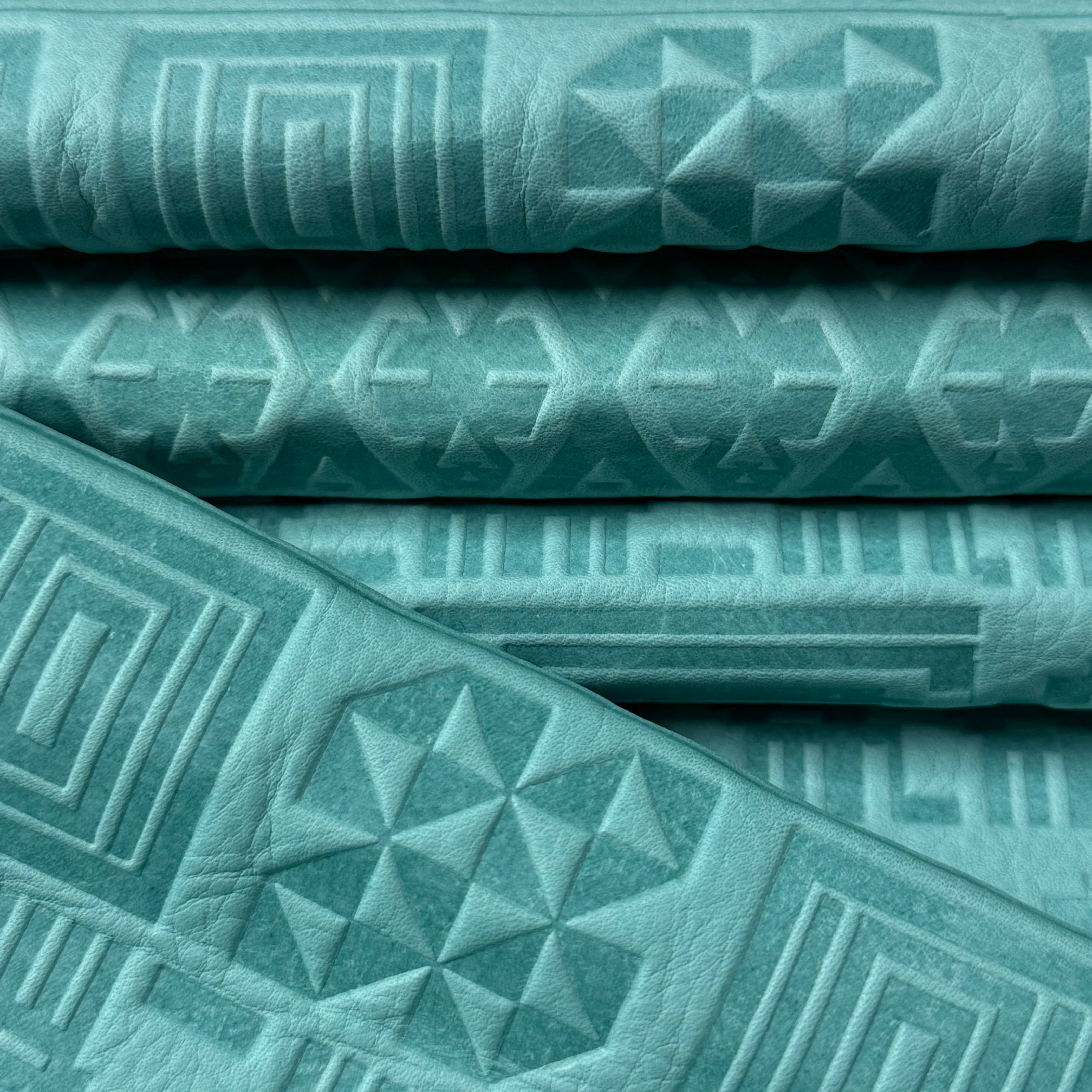 Southwestern Tribal Pattern Embossed Cow, 2-3 oz - 3 Colors