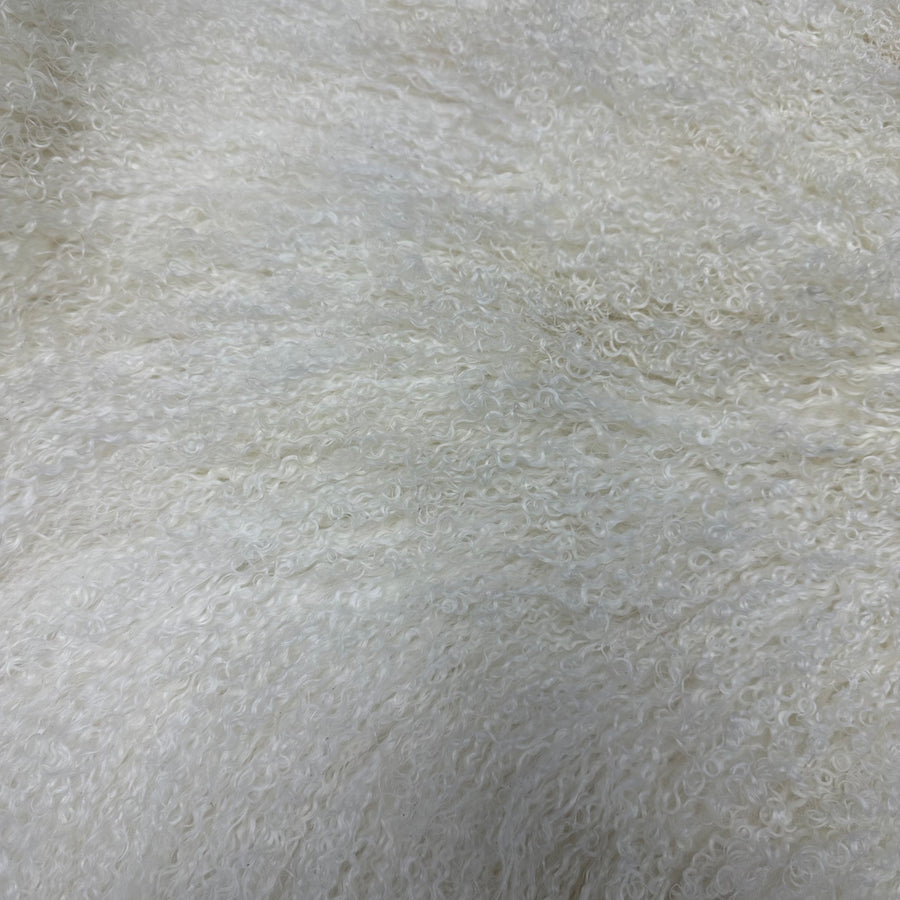 MONGOLIAN LAMB BLEACH WHITE