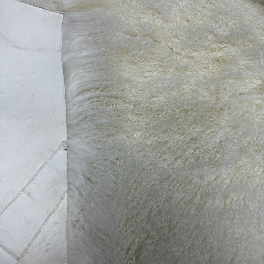 MONGOLIAN LAMB BLEACH WHITE