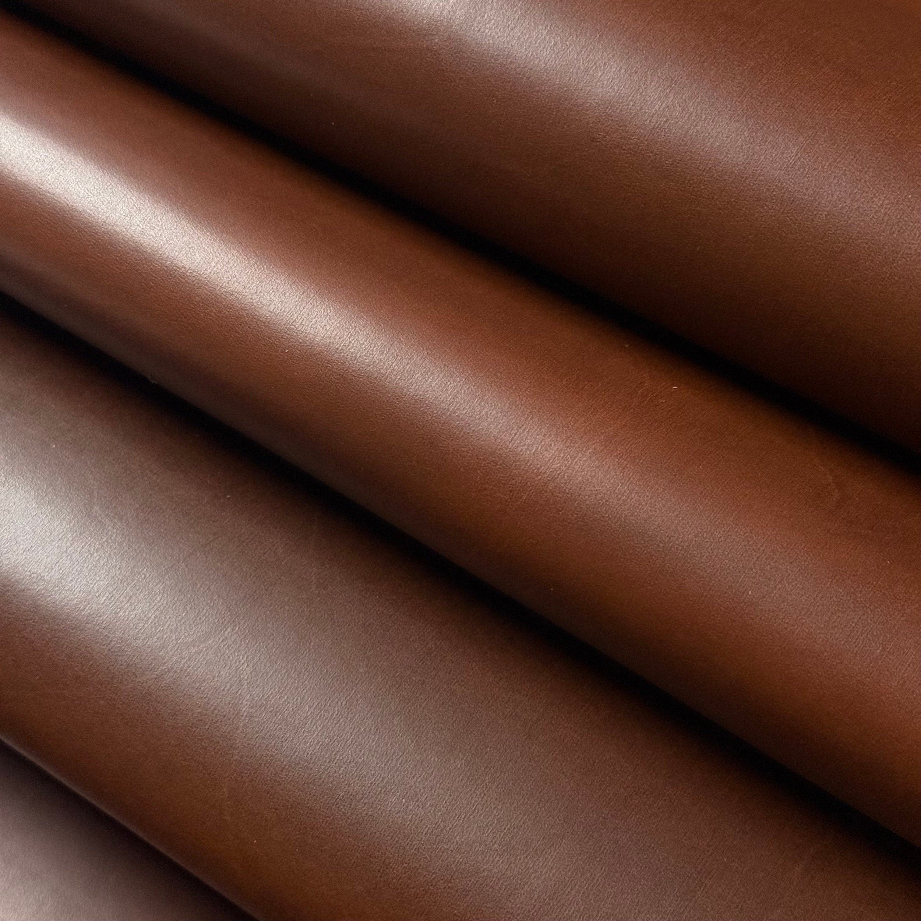 Seidel Double Shot Pull-Up Cowhide in brown, 5-6 oz leather with a smooth, folded finish.