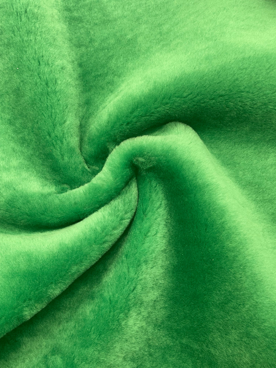 GREEN MERINO SHEARLING NAPPA BACK