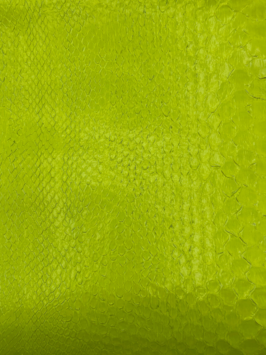 PYTHON NEON GREEN SHORT TAIL