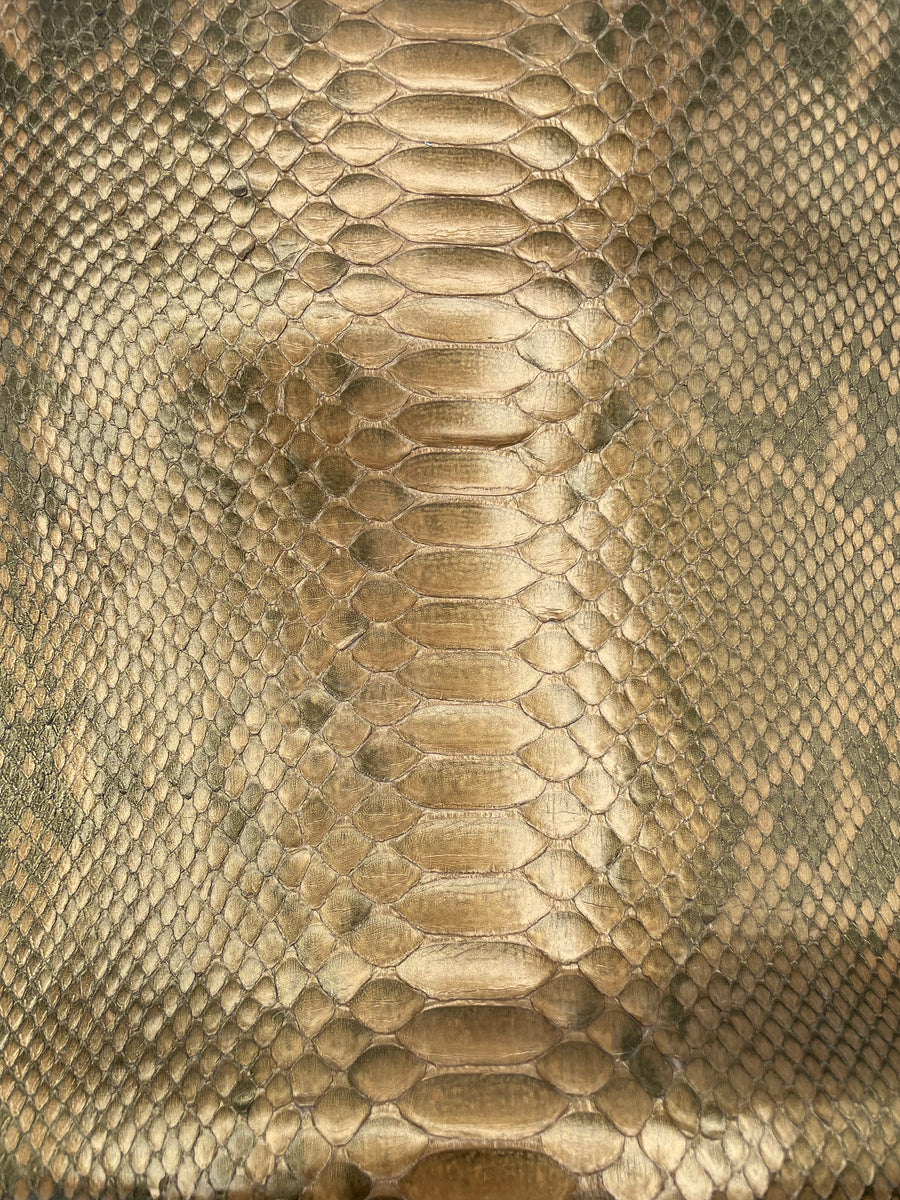 PYTHON METALLIC GOLD PATTERNED LONG TAIL