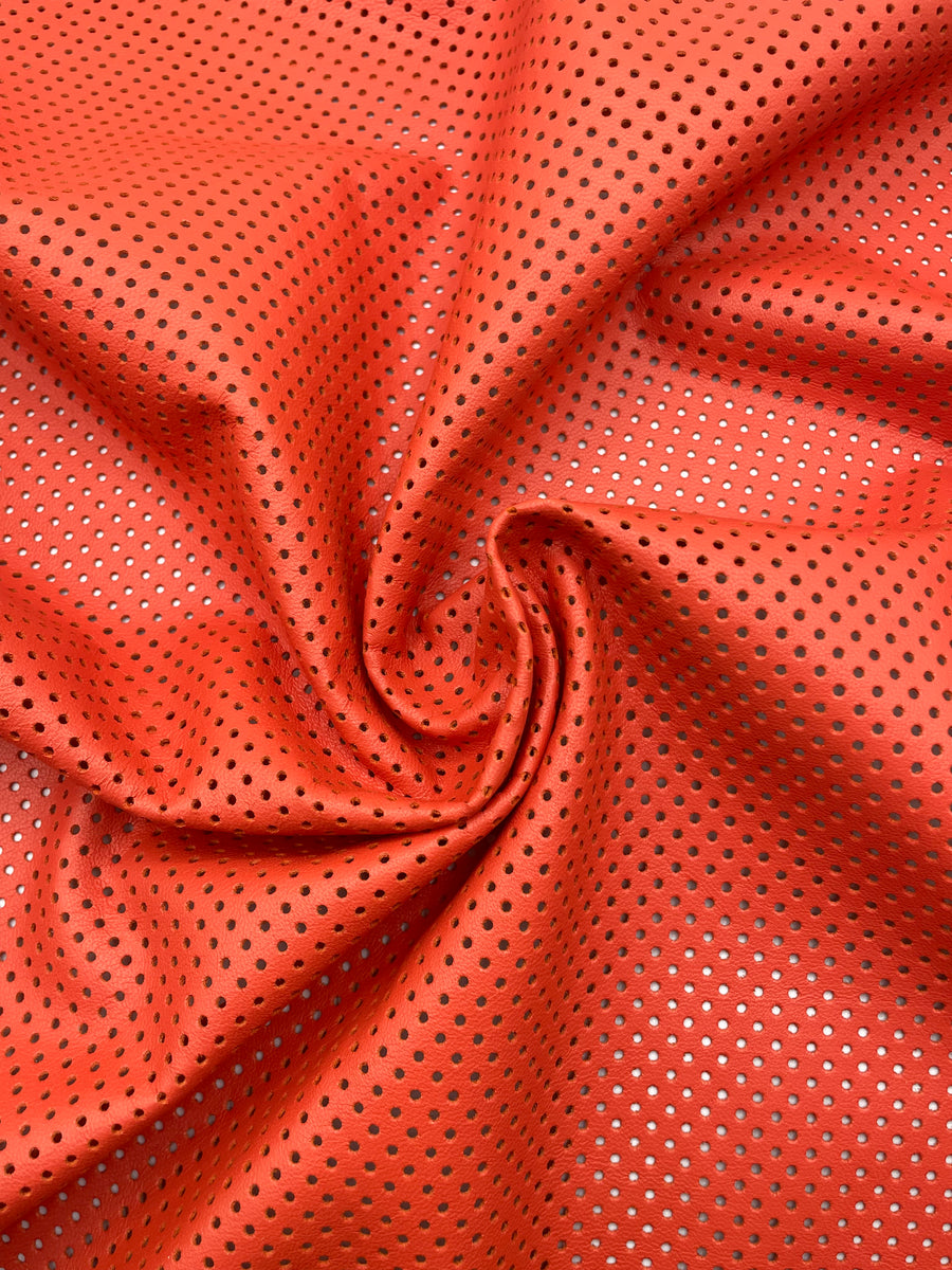 ORANGE DIAMOND LAMB PERFORATED